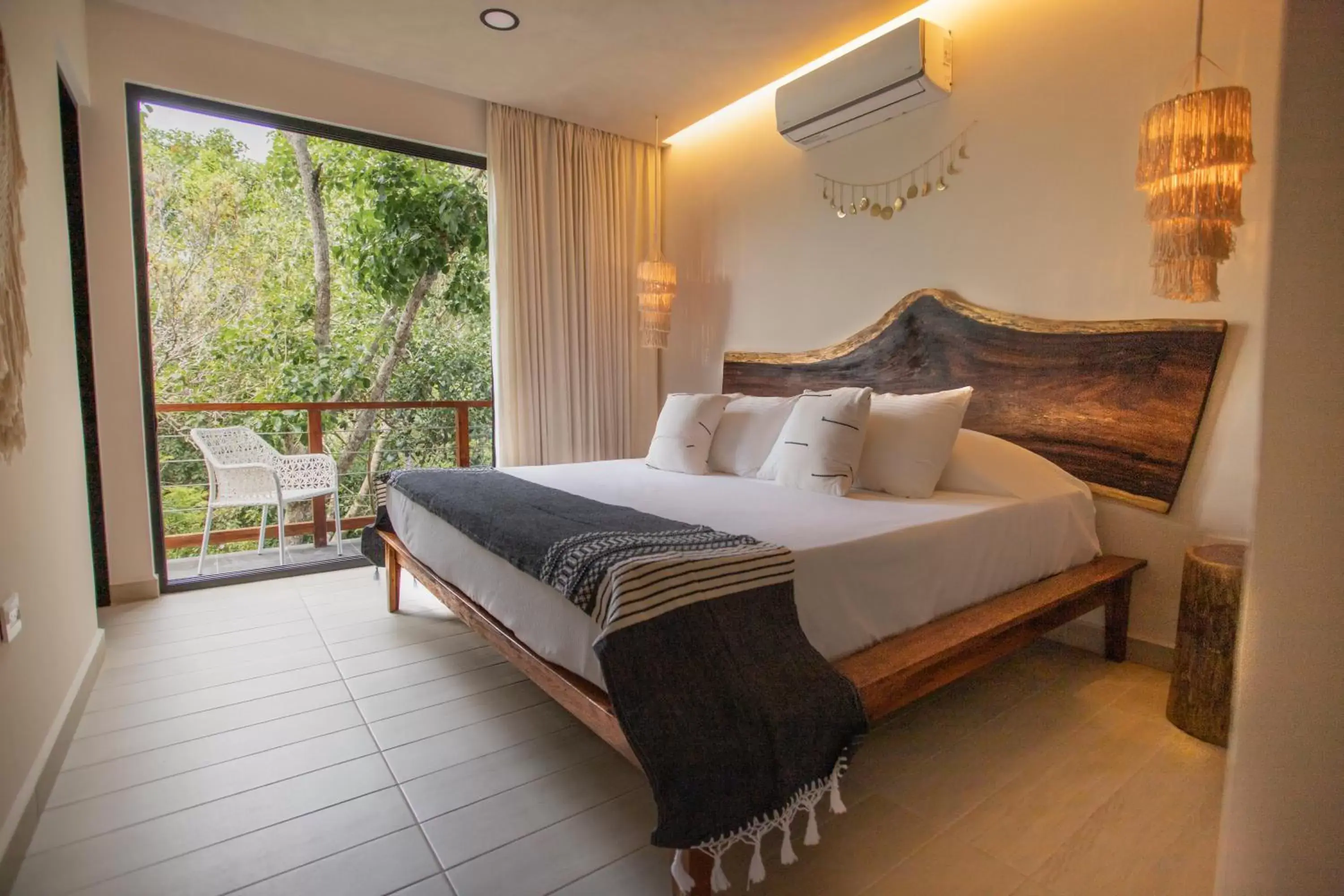 Bed in Luxury Condos Macondo Tulum