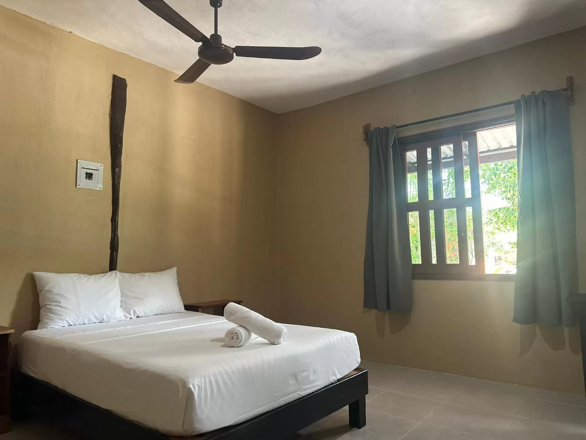 Bed in Hotel Bacalar Sunshine