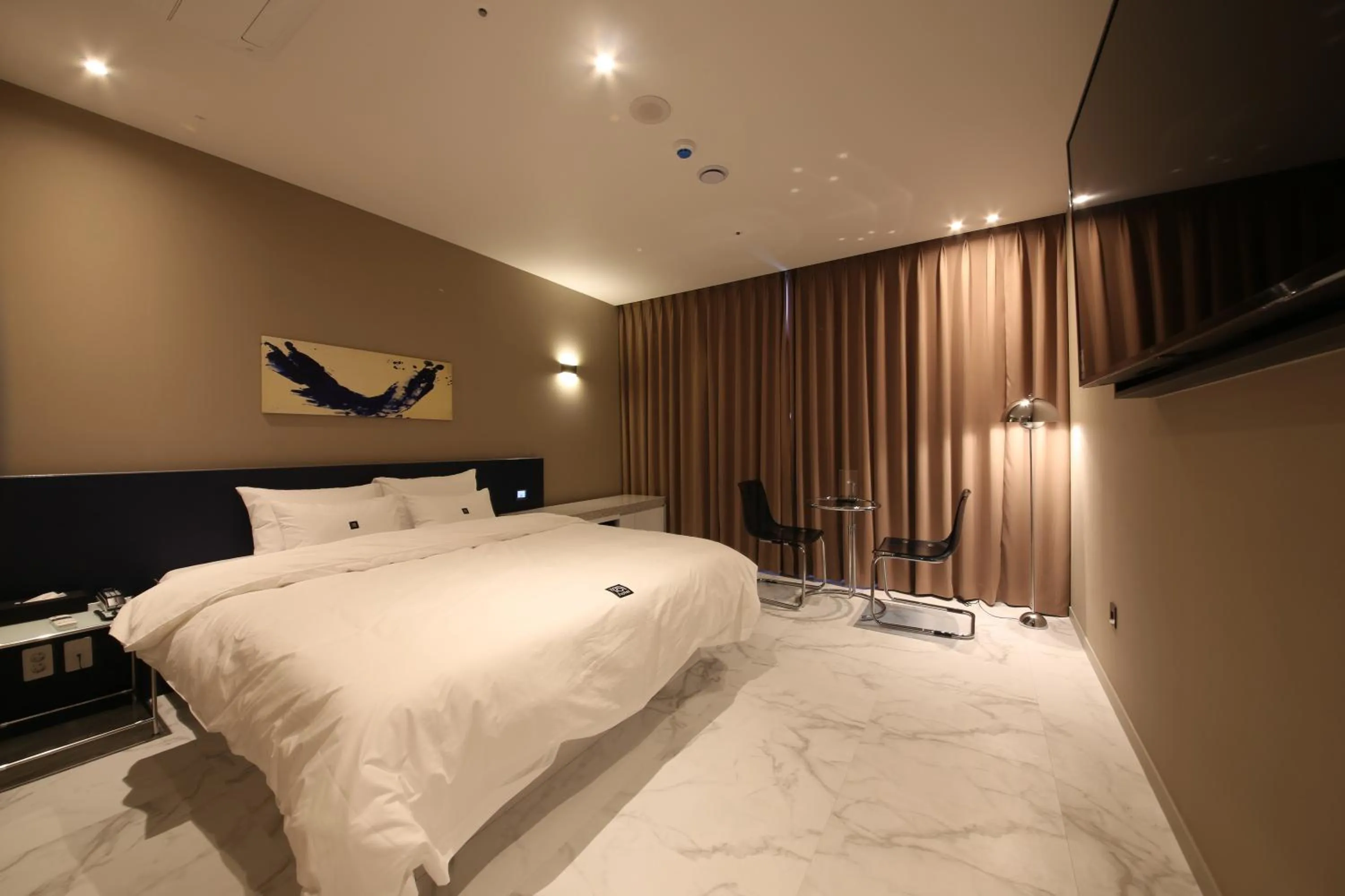 Bed in Zam101 Hotel Gimhae