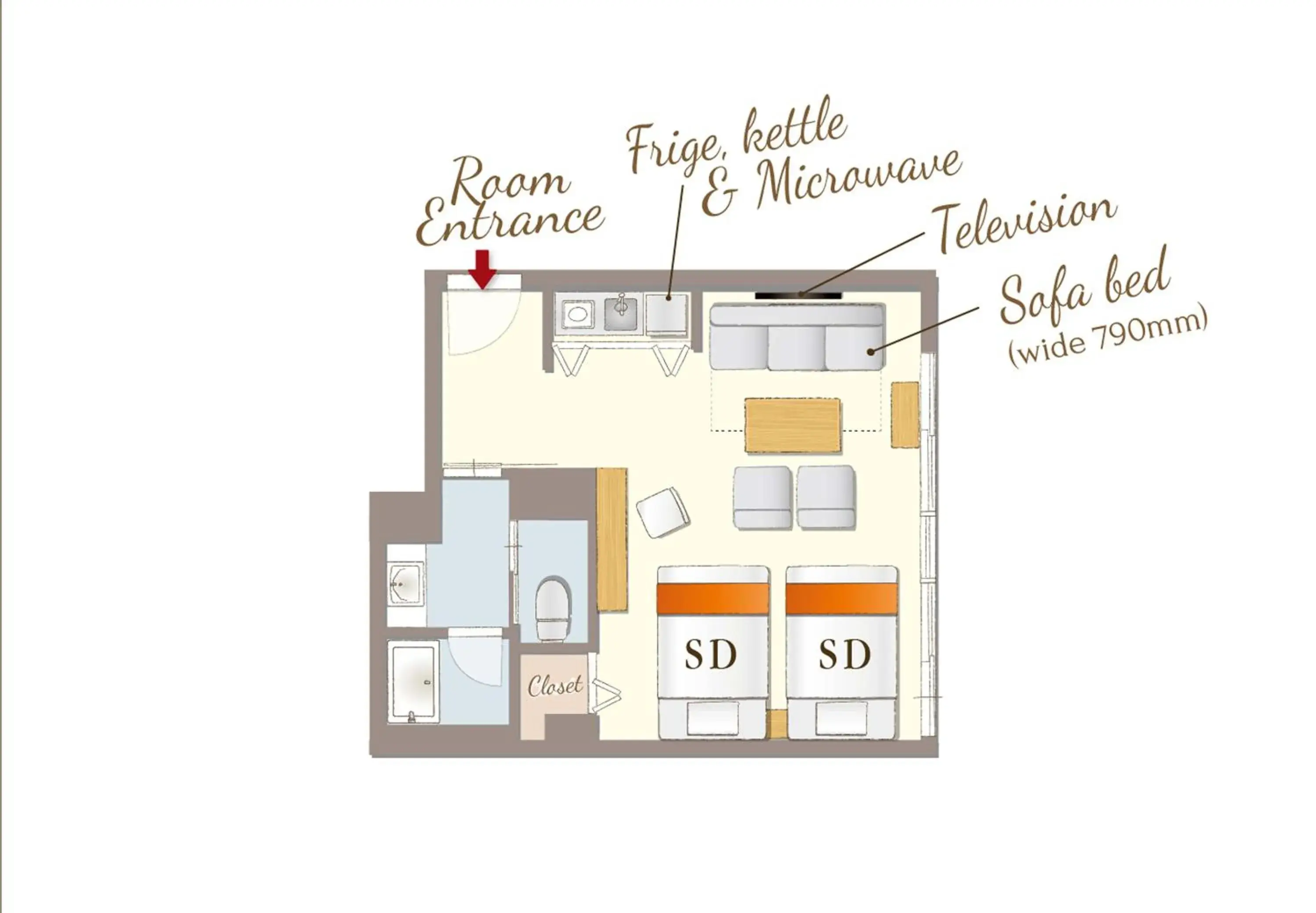 Floor Plan in RESI STAY cotorune KYOTO