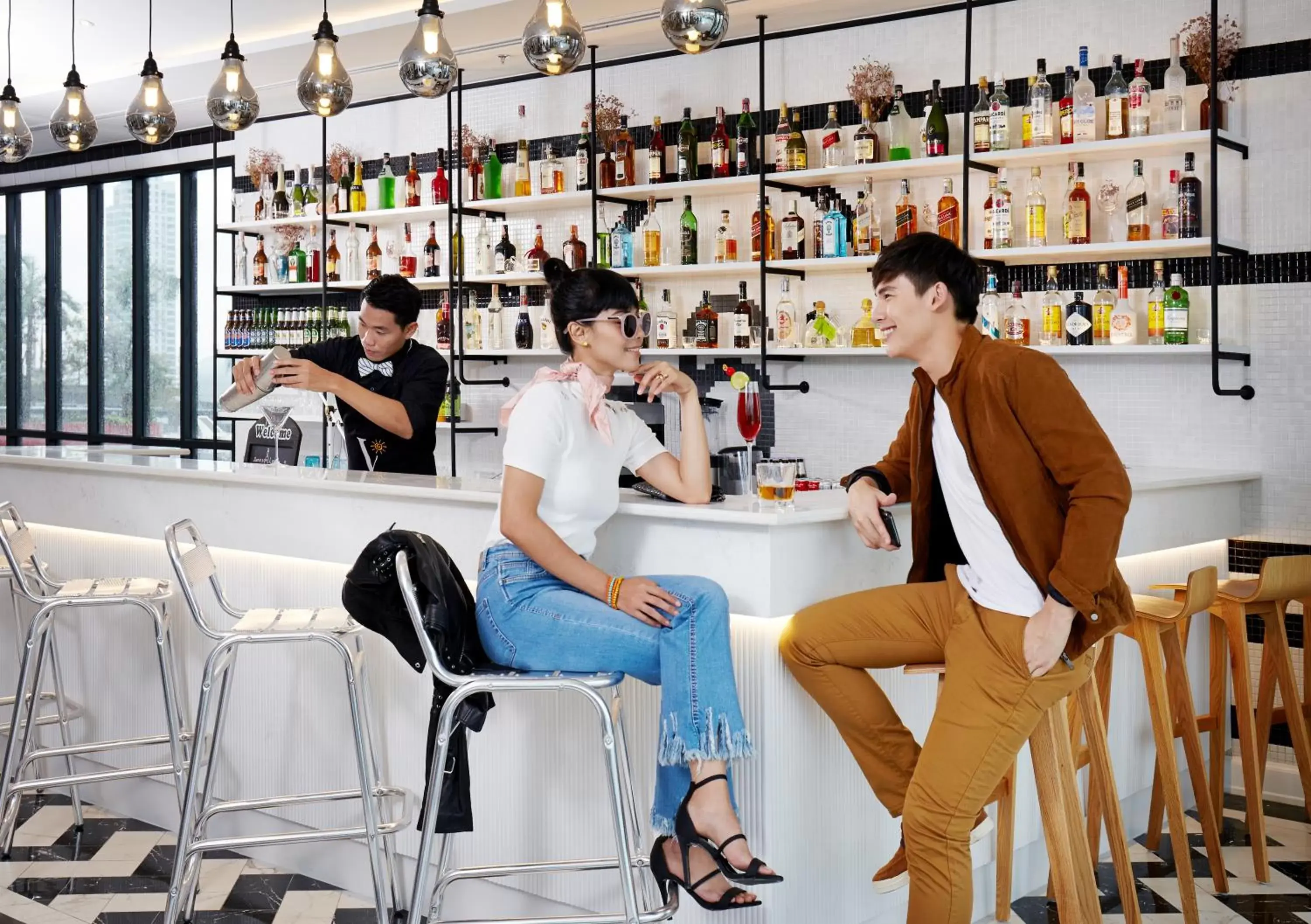 Lounge or bar in Vince Hotel Pratunam Lounge or bar in Vince Hotel Pratunam