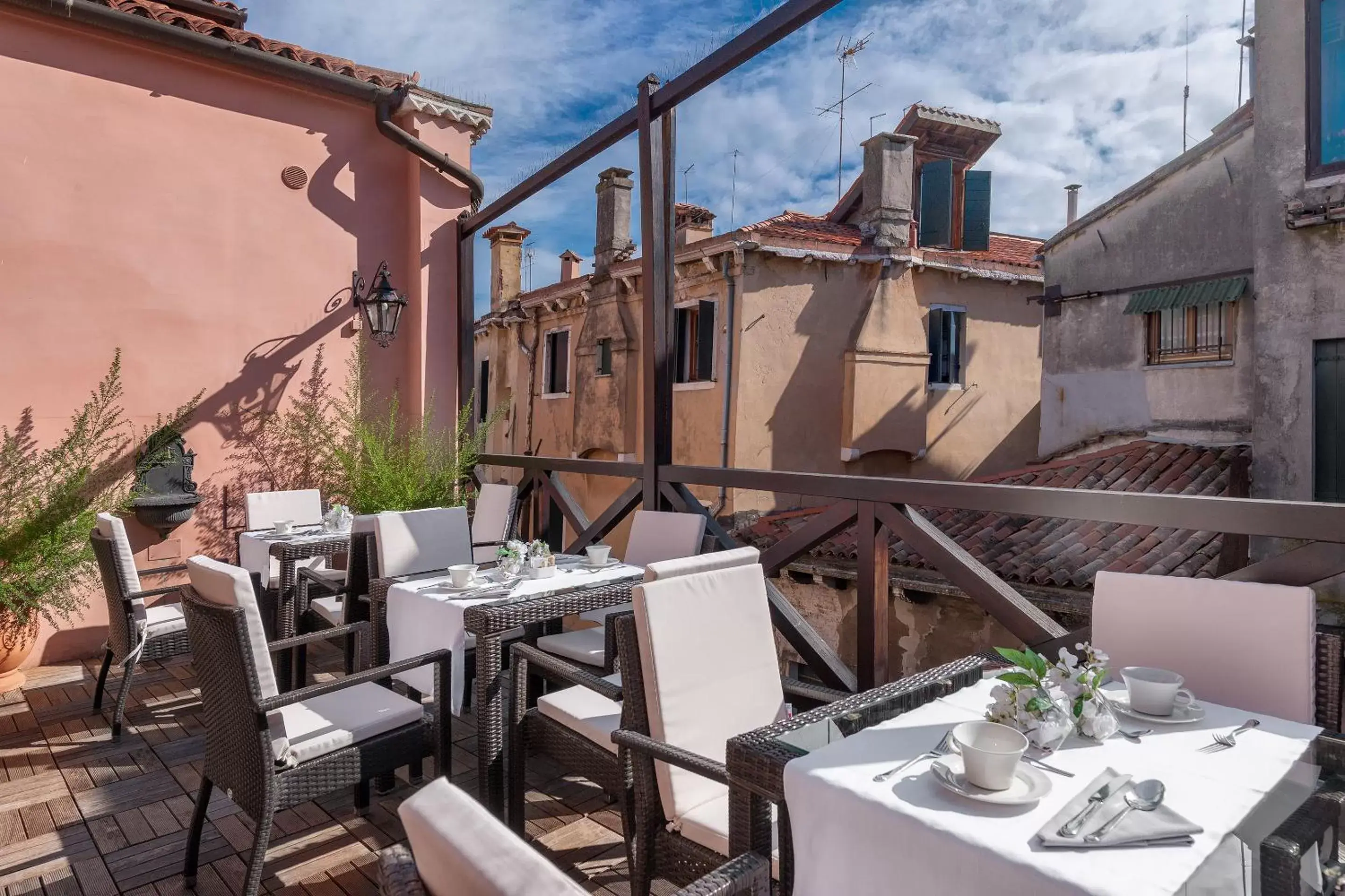 Balcony/Terrace, Restaurant/Places to Eat in Hotel Ca' dei Conti