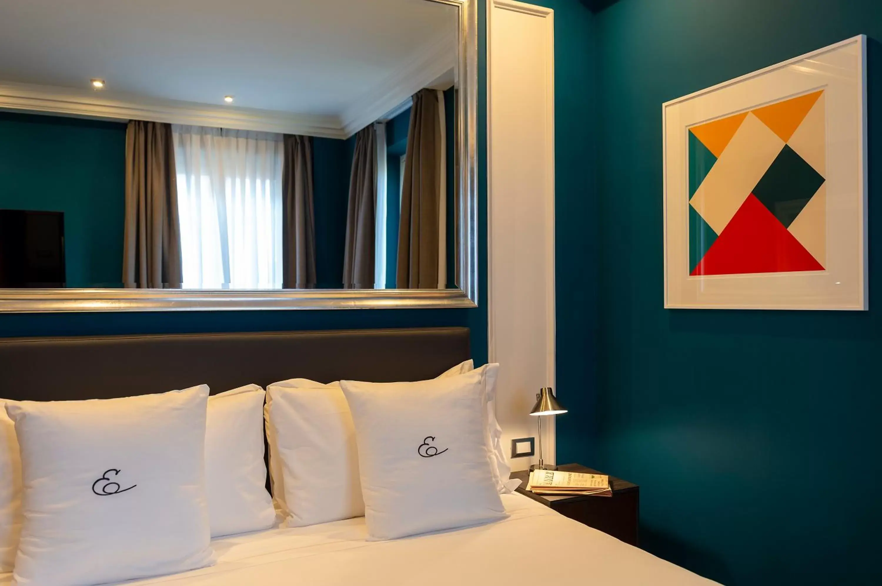 Decorative detail, Bed in Hotel Principe Torlonia