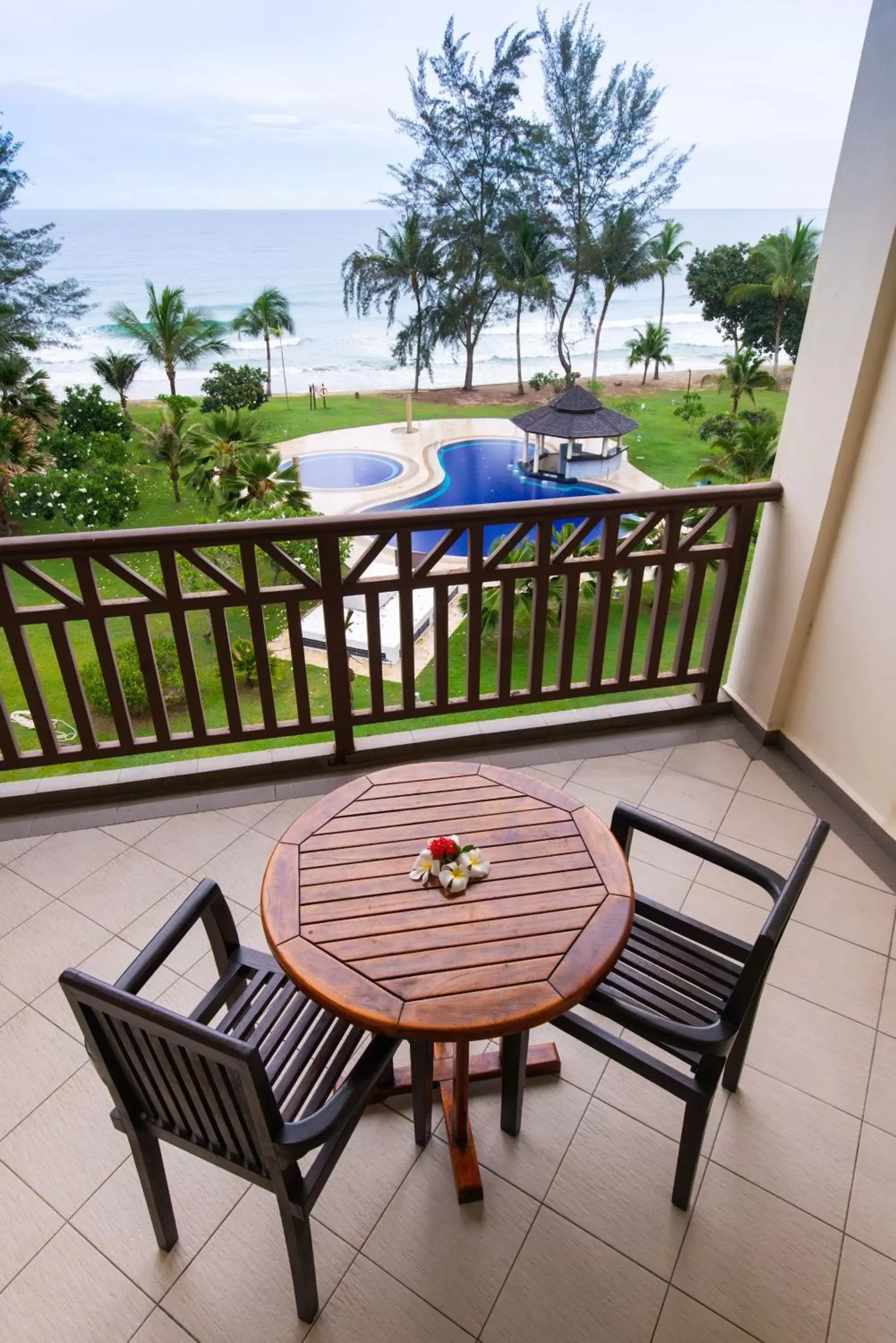 Balcony/Terrace in Sabah Beach Villas & Suites