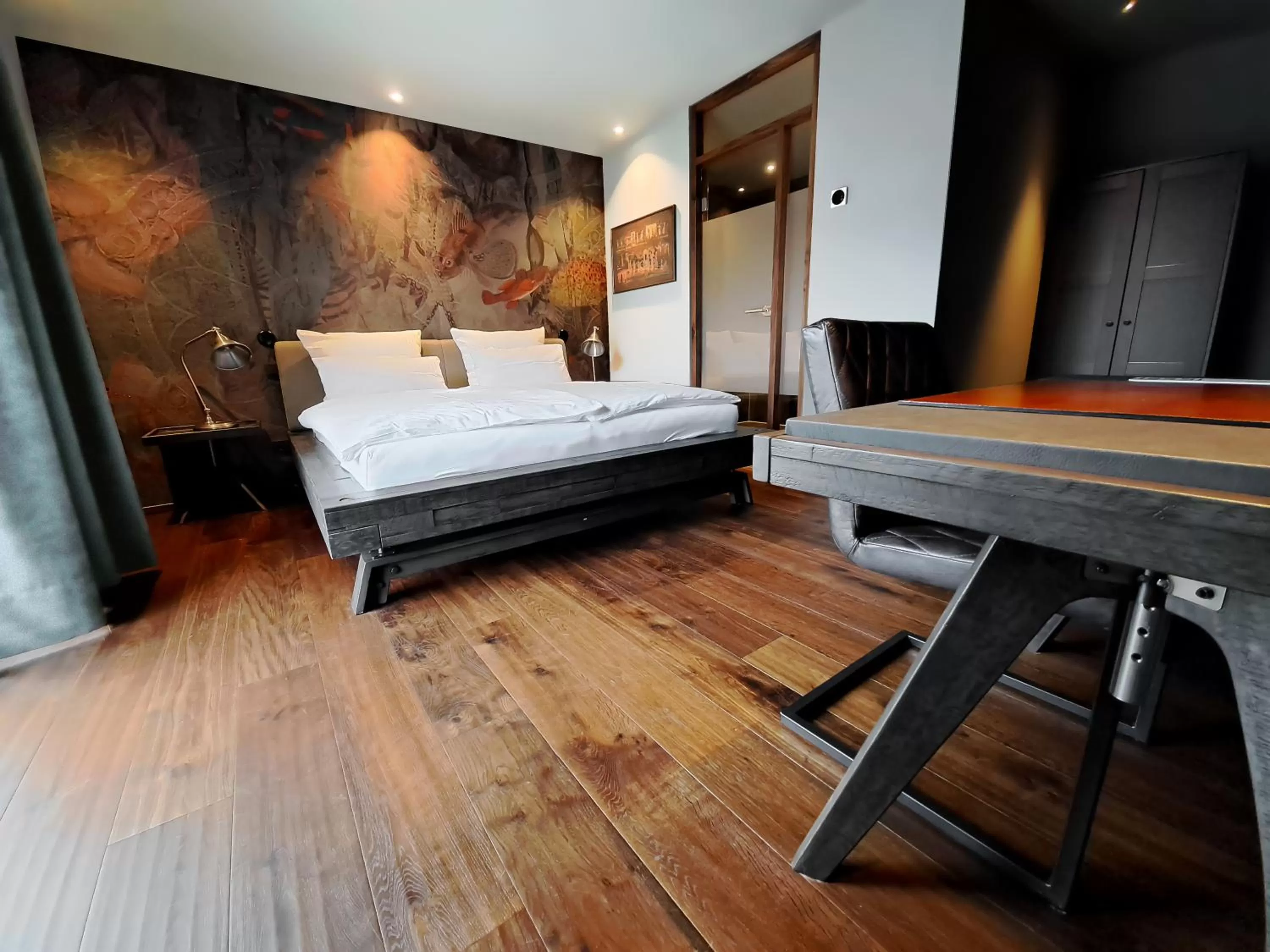 Bed in MotelplusHotel BiggeSeeFront