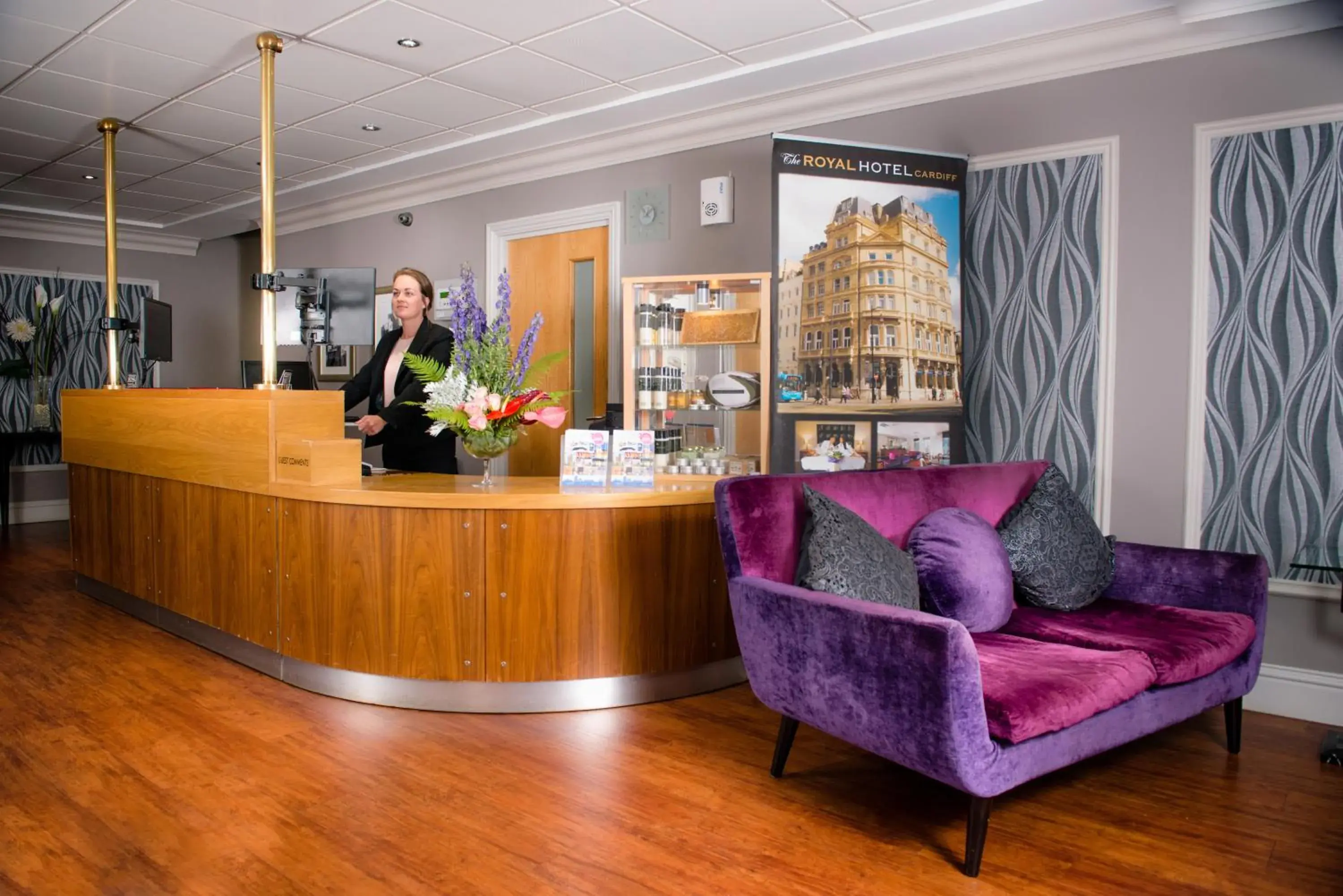 Lobby or reception in The Royal Hotel Cardiff