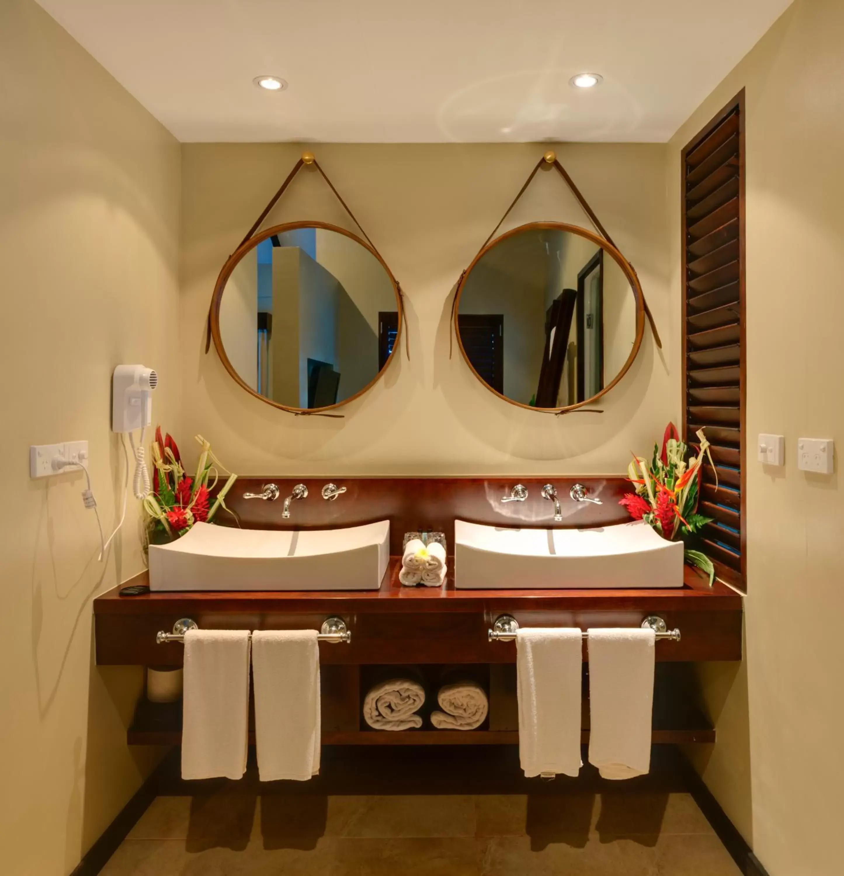 Bathroom in Warwick Le Lagon Resort & Spa, Vanuatu Bathroom in Warwick Le Lagon Resort & Spa, Vanuatu