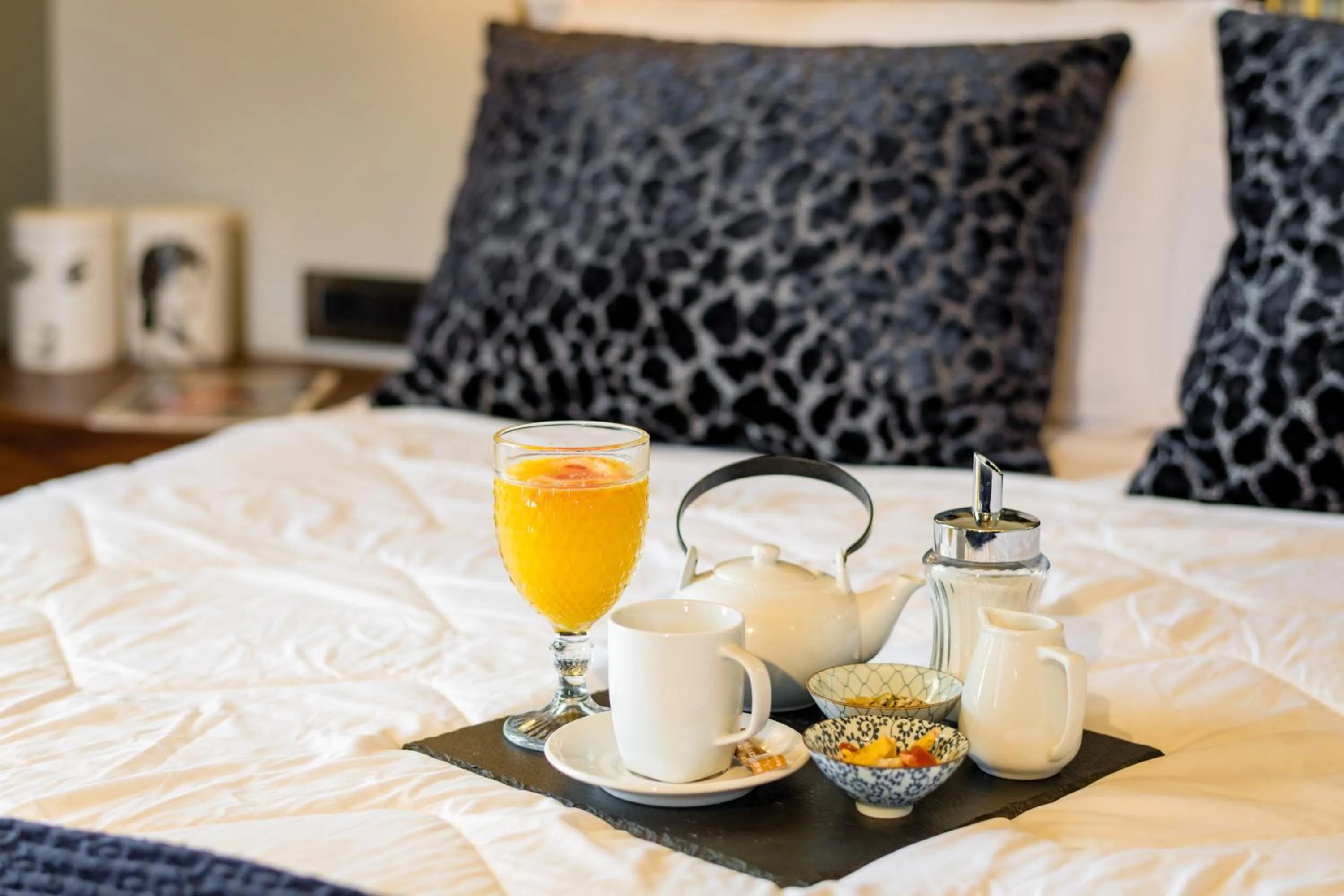 Bed in Anthemion Suites and Villas