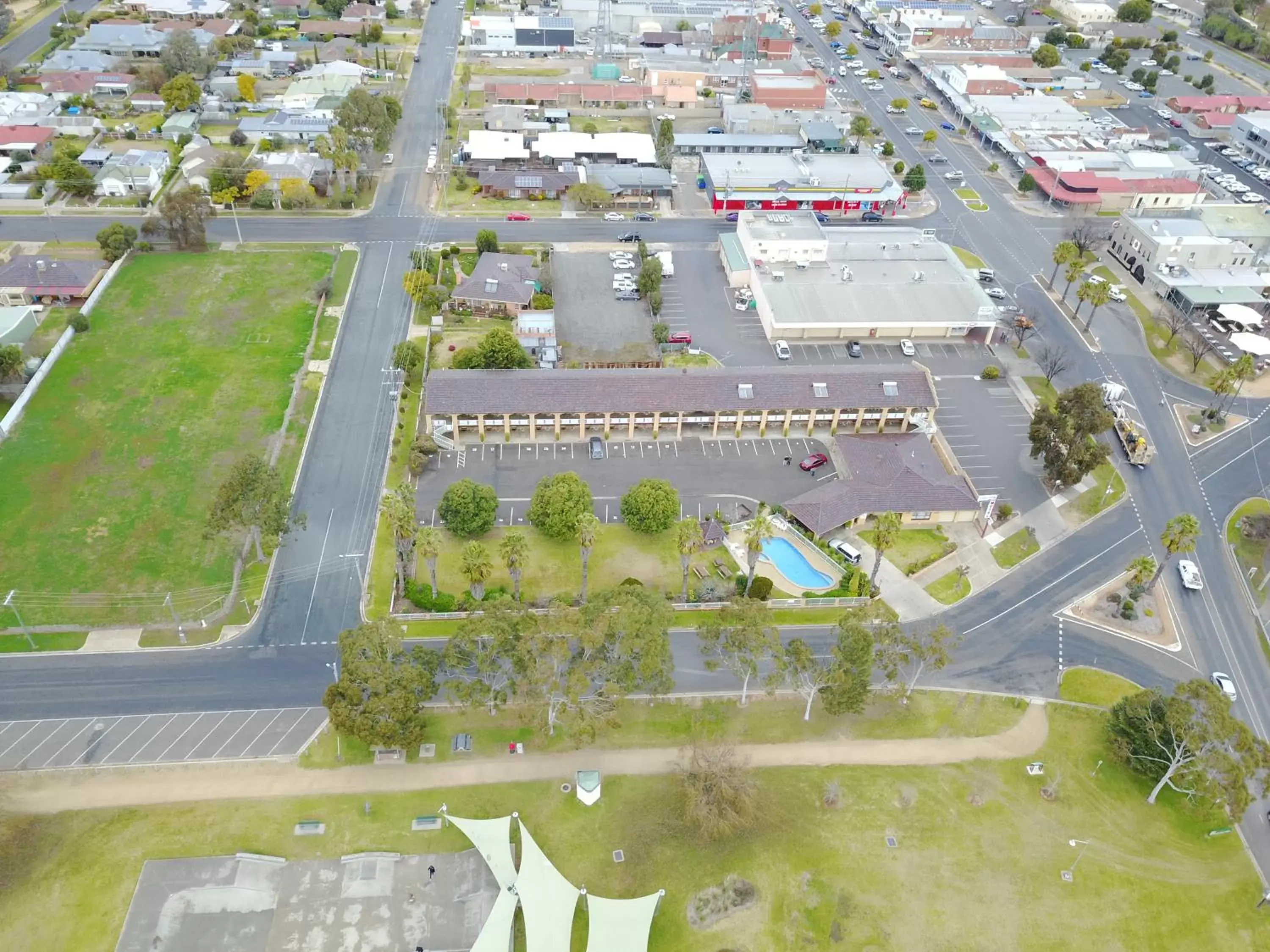 Area and facilities, Bird's-eye View in Lakeview Motel