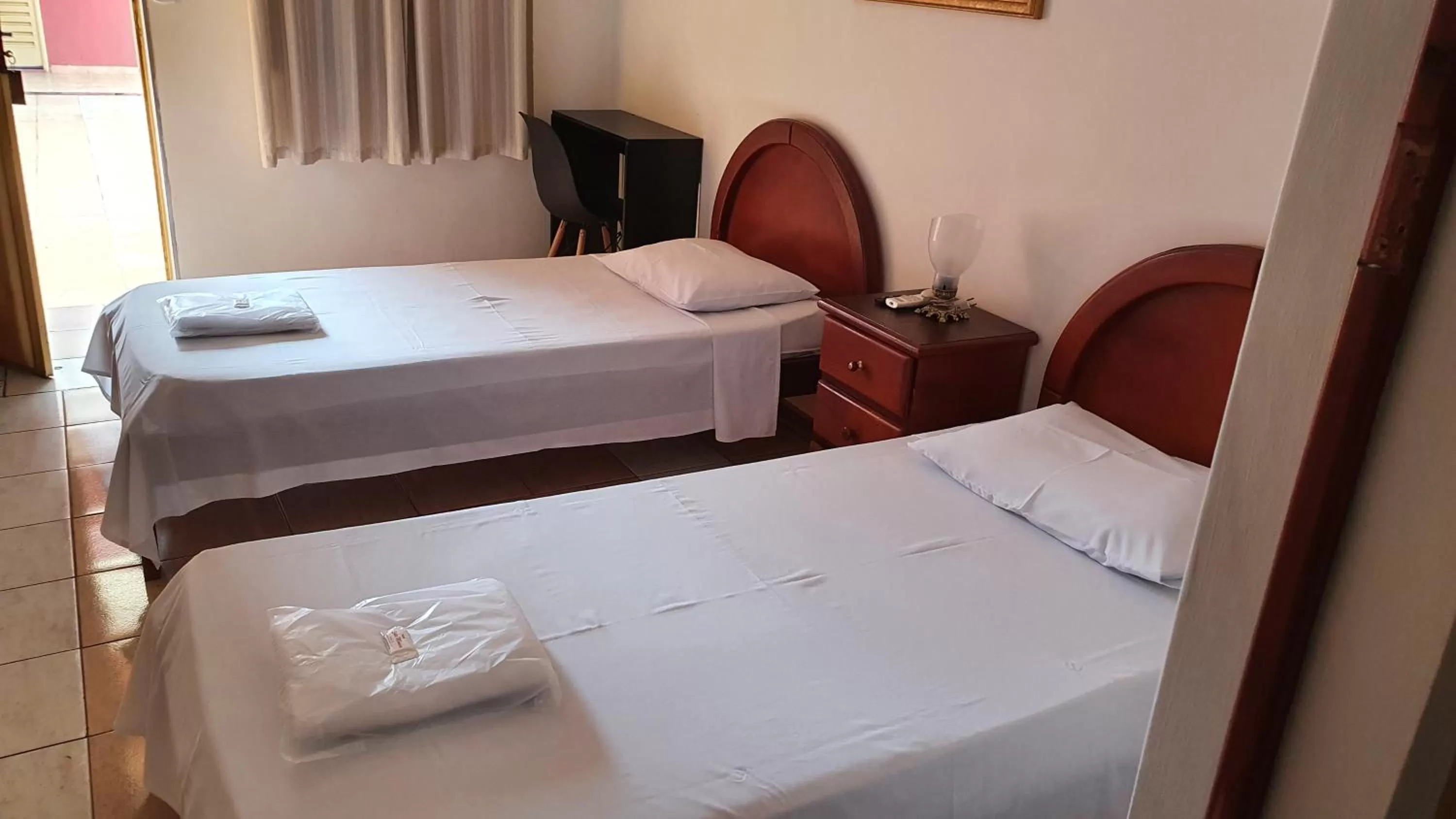 Bed in Hotel Sta Mônica Marília