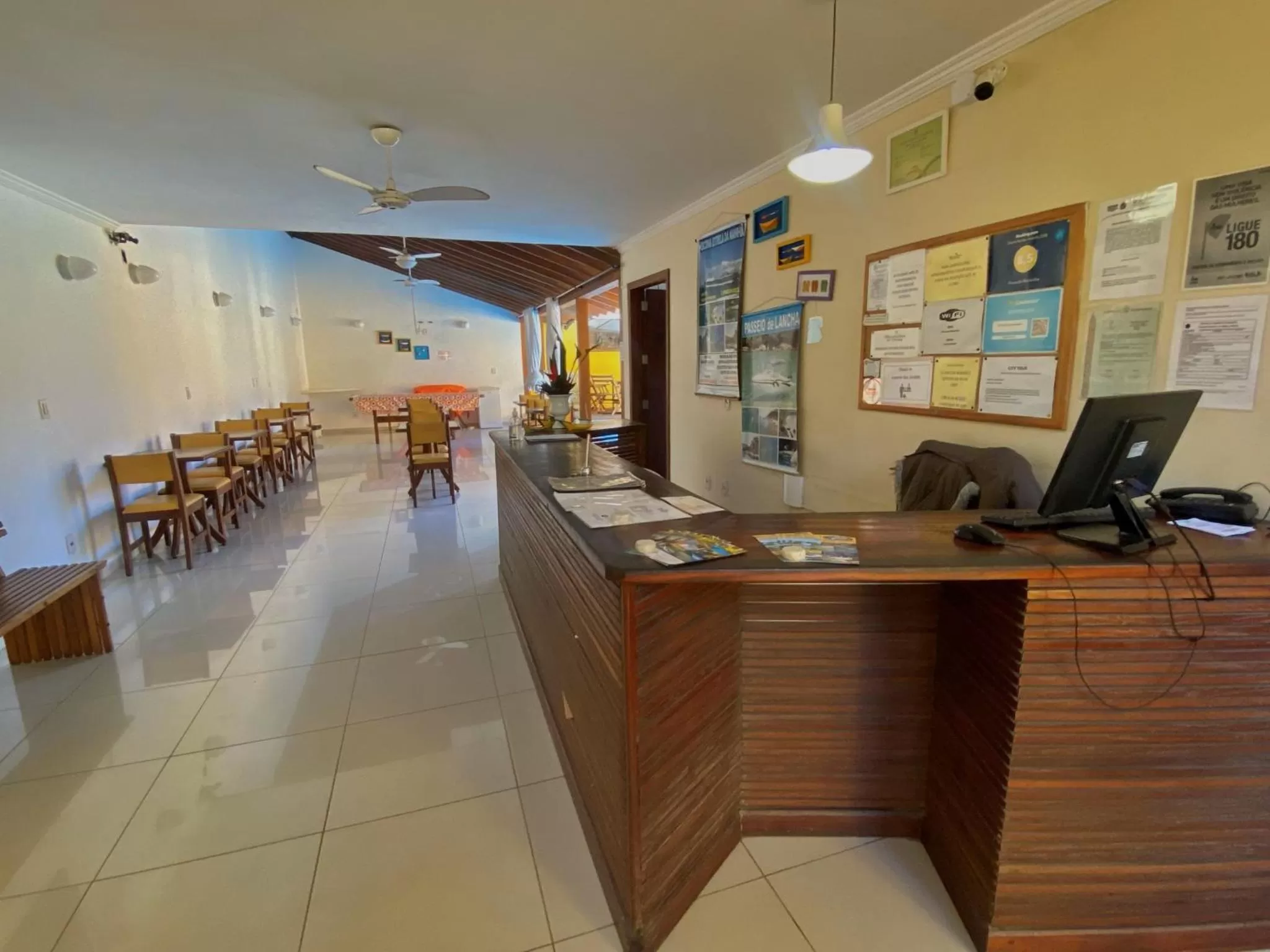 Lobby or reception in Pousada Maravilha de Paraty