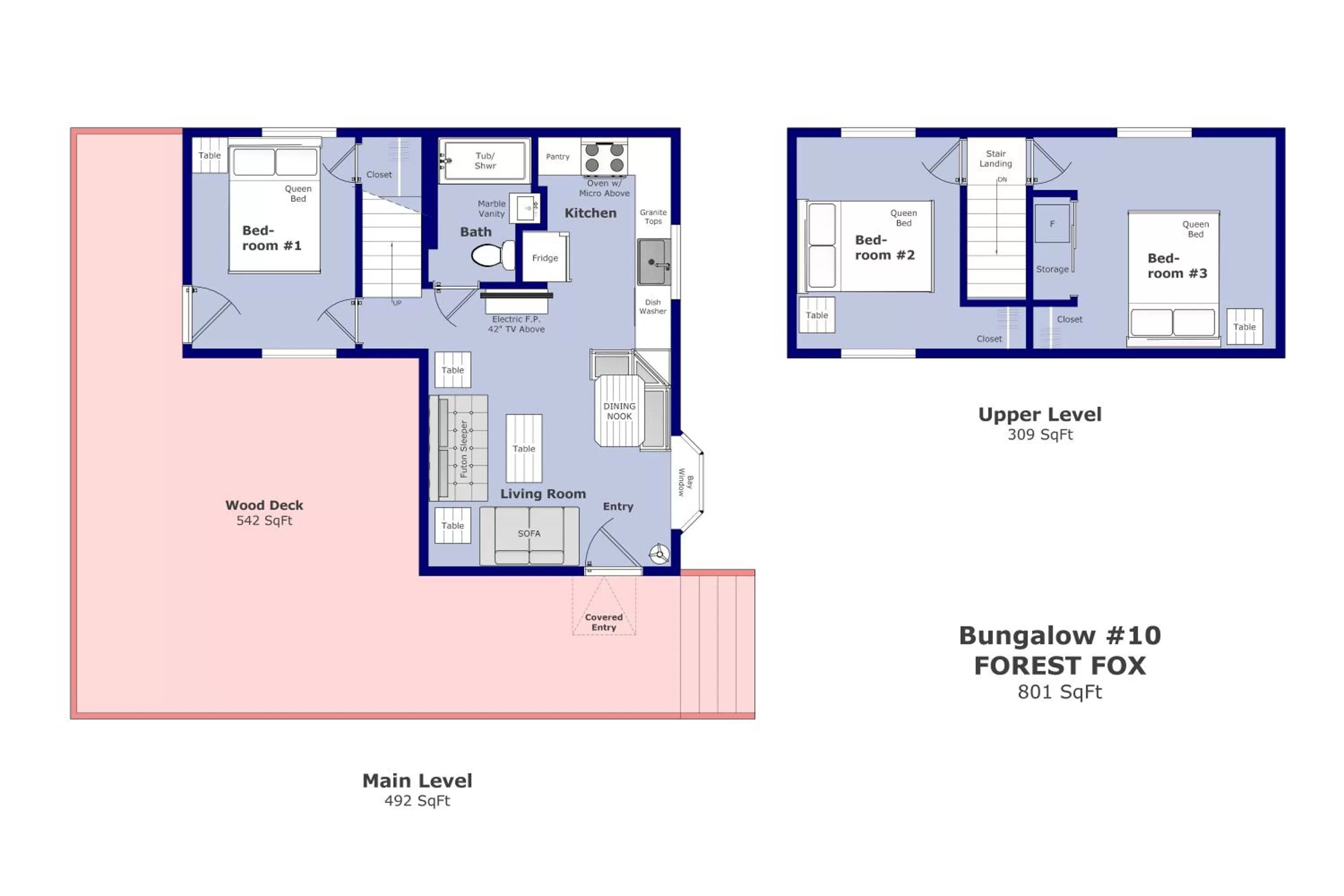 Floor plan in Brundage Bungalows