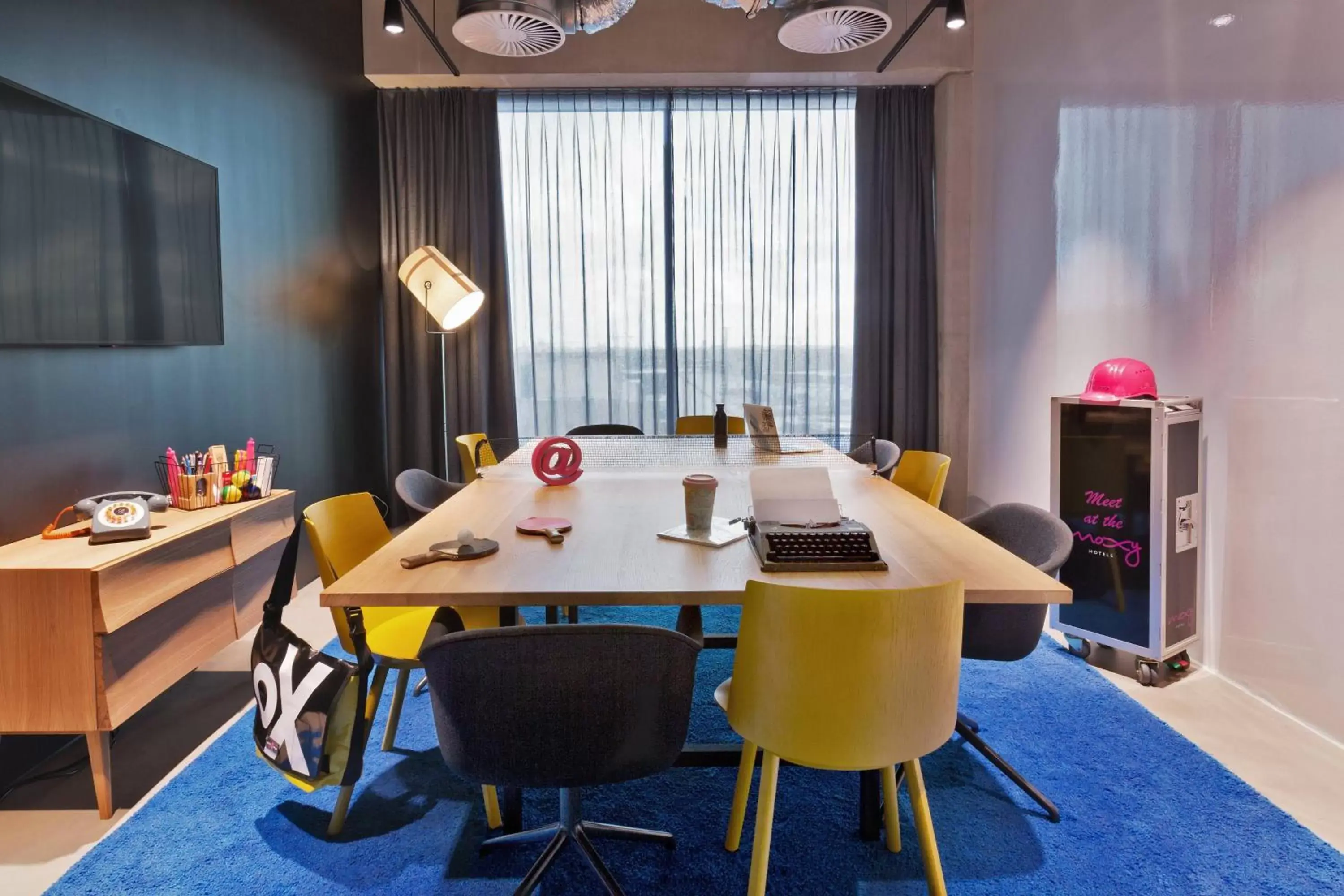 Meeting/conference room in Moxy Amsterdam Houthavens