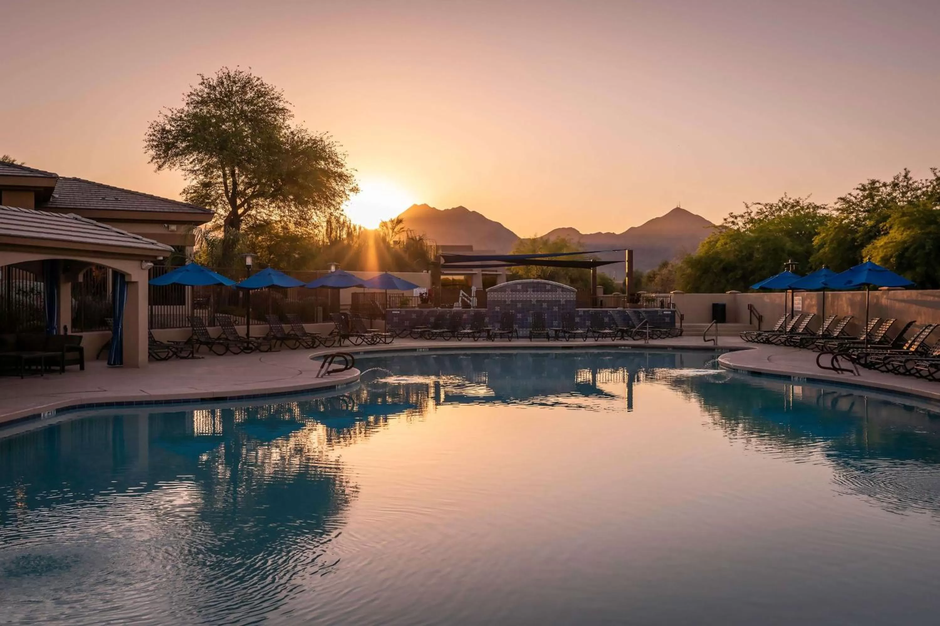 Pool view in Hilton Vacation Club Scottsdale Links Resort