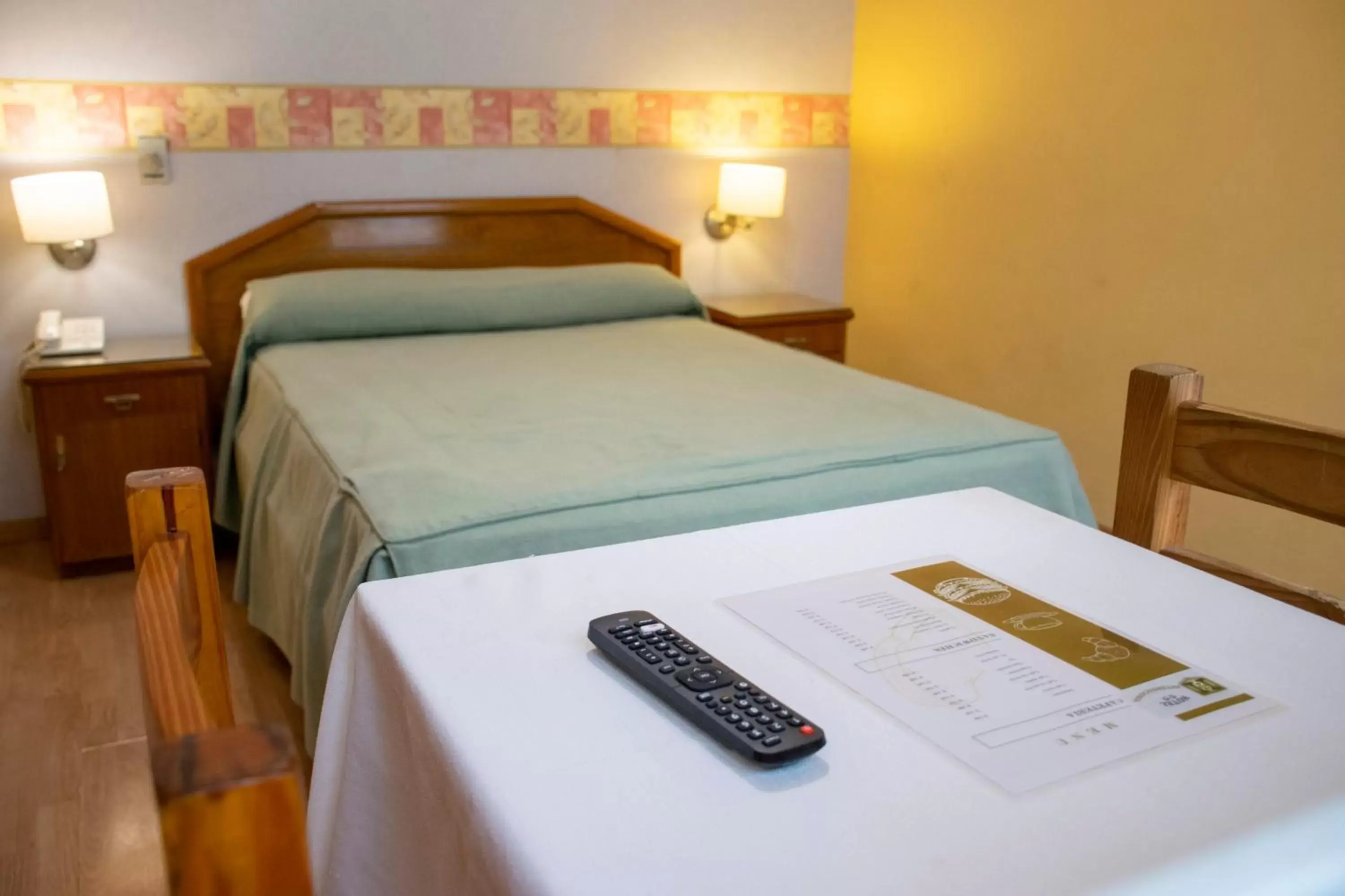 Decorative detail, Bed in Hotel Internacional