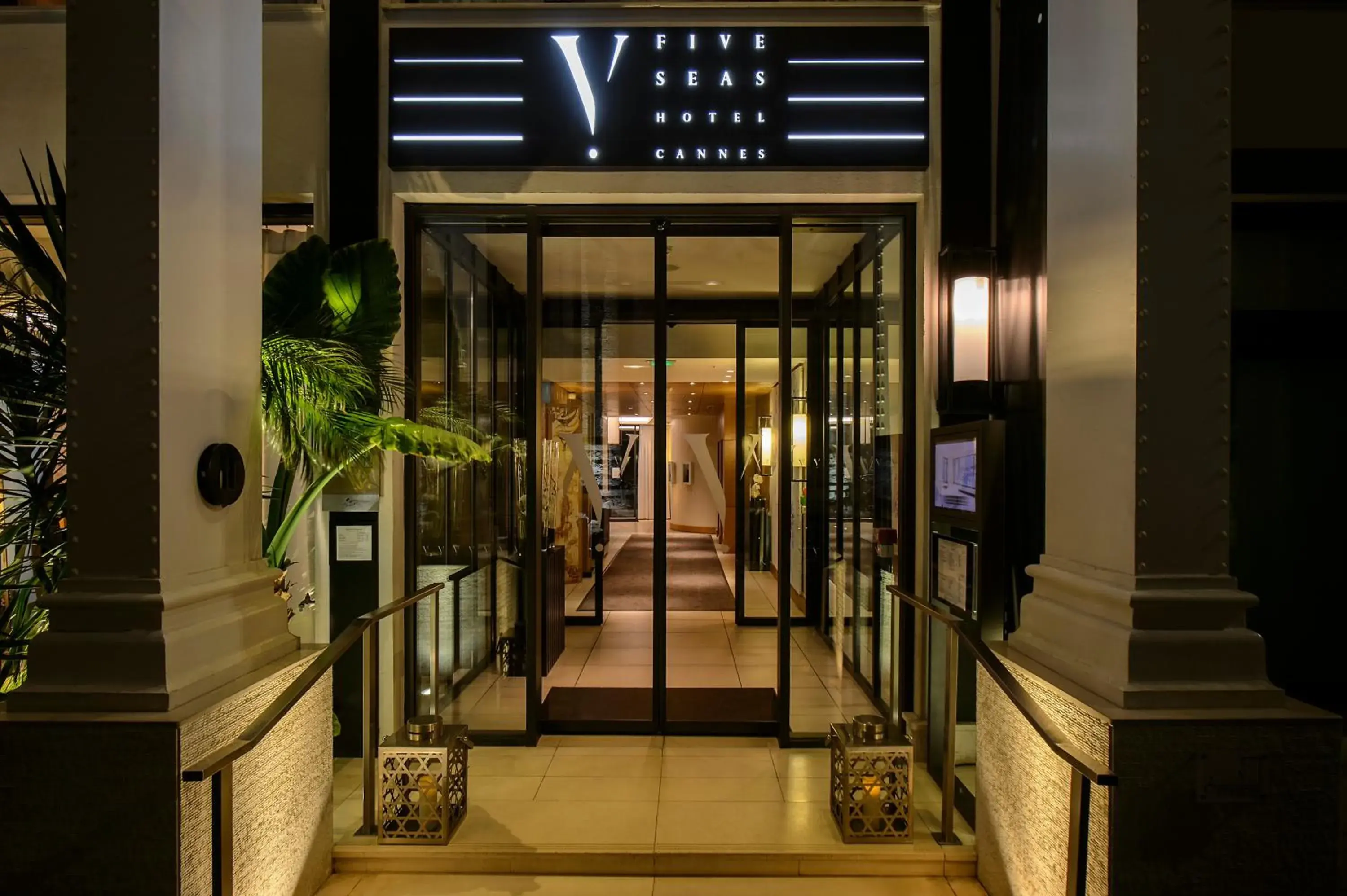 Facade/entrance in Five Seas Hotel Cannes, a Member of Design Hotels