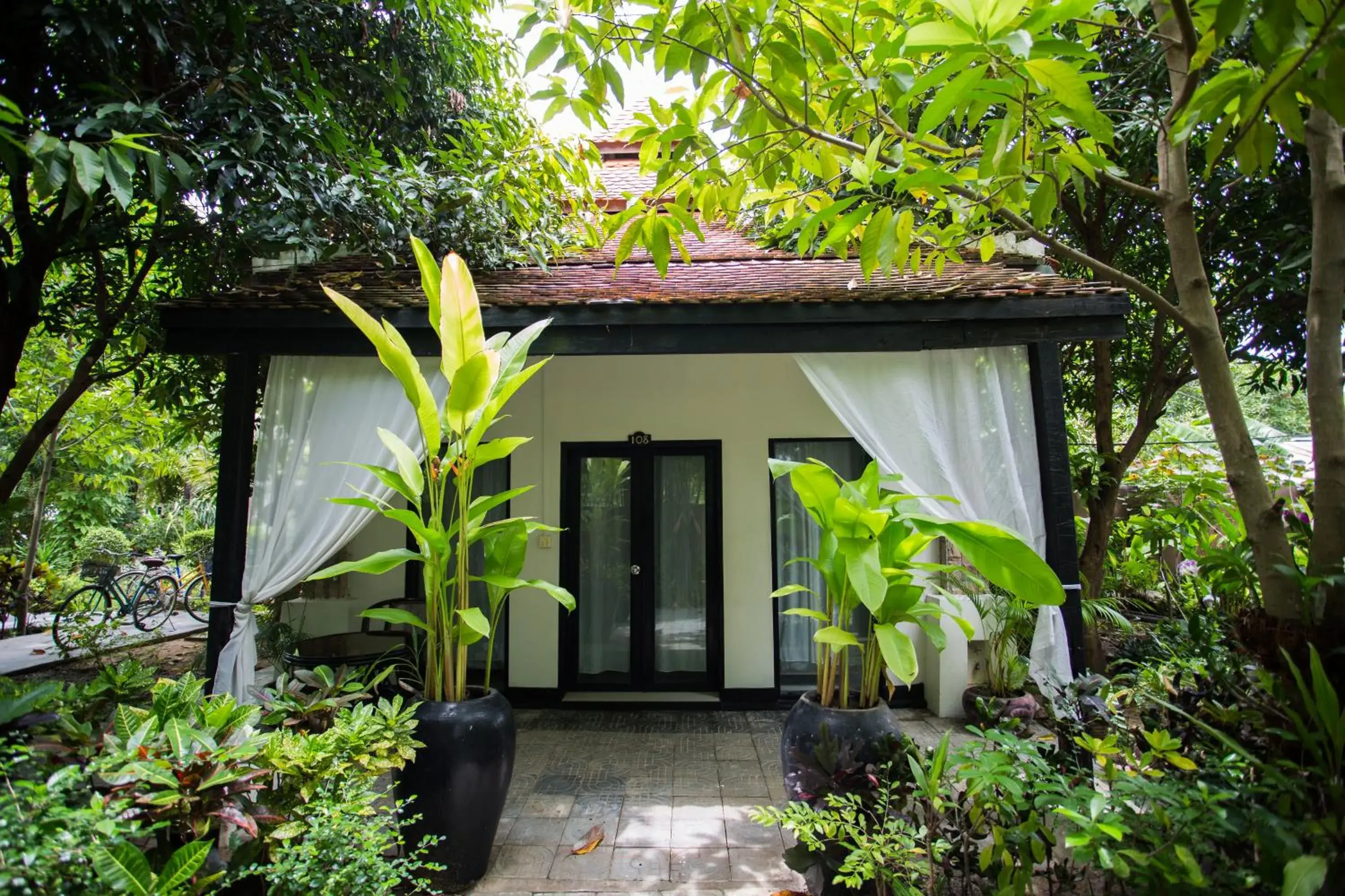 Garden in The Sanctuary Villa Battambang