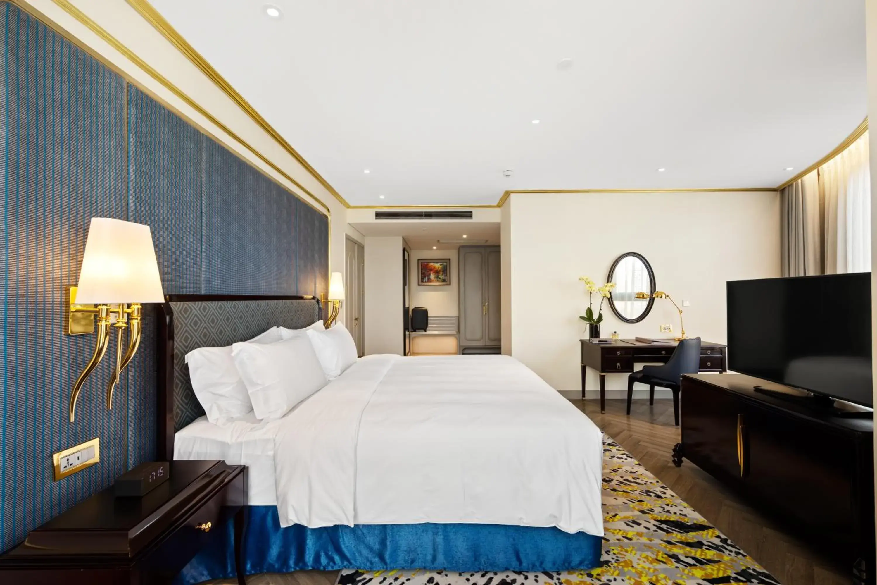 Bed, Room Photo in Dolce by Wyndham Hanoi Golden Lake