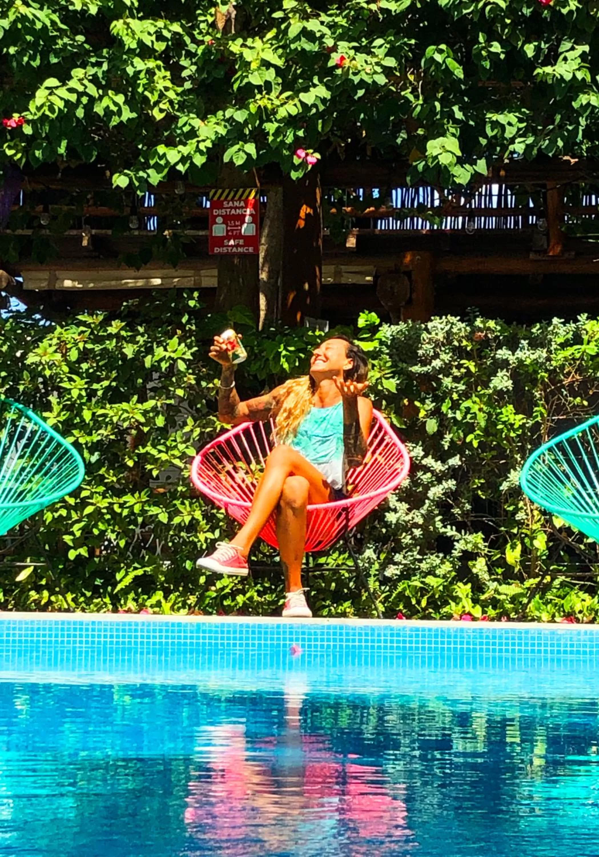 Swimming pool in Hotel Villas Colibrí Suites & Bungalows