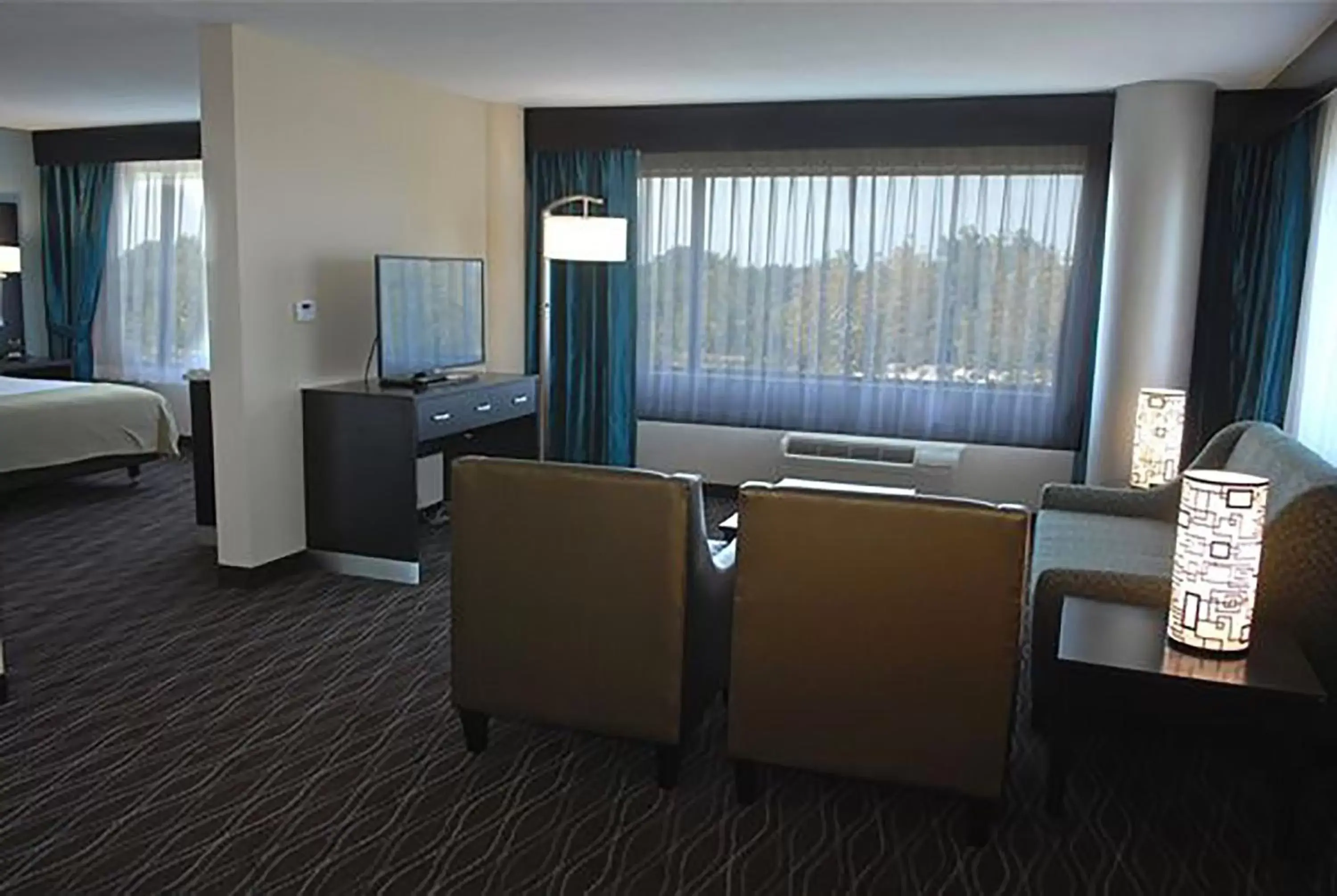 Bedroom, TV/Entertainment Center in Holiday Inn Express Boise Downtown, an IHG Hotel