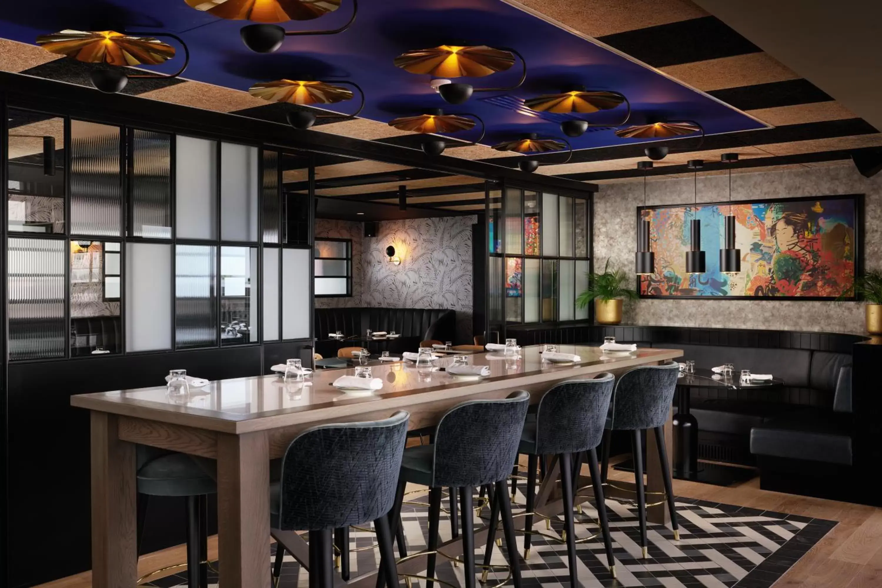 Lounge or bar in Malmaison York Lounge or bar in Malmaison York