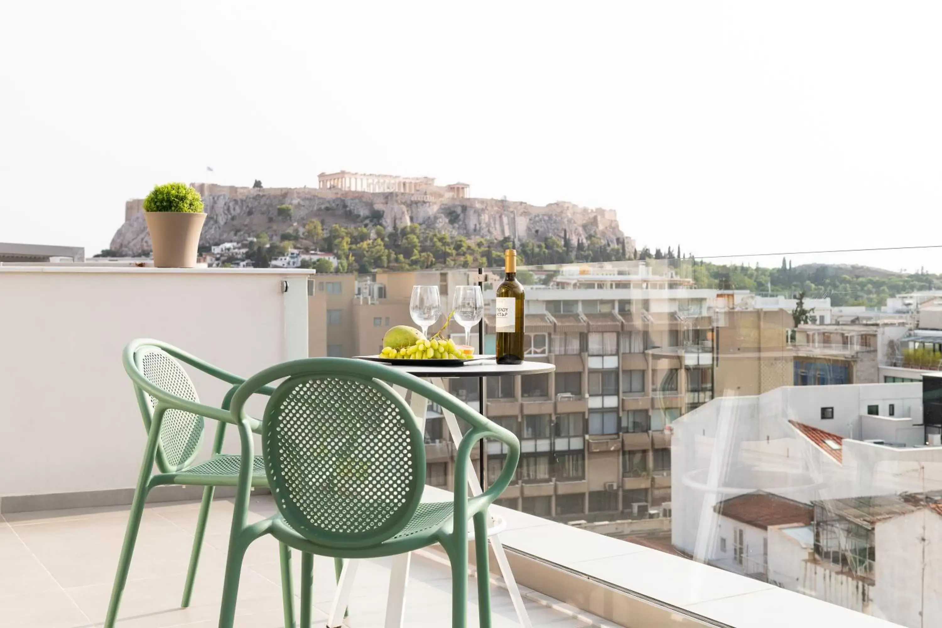 View (from property/room), Balcony/Terrace in Enattica Suites