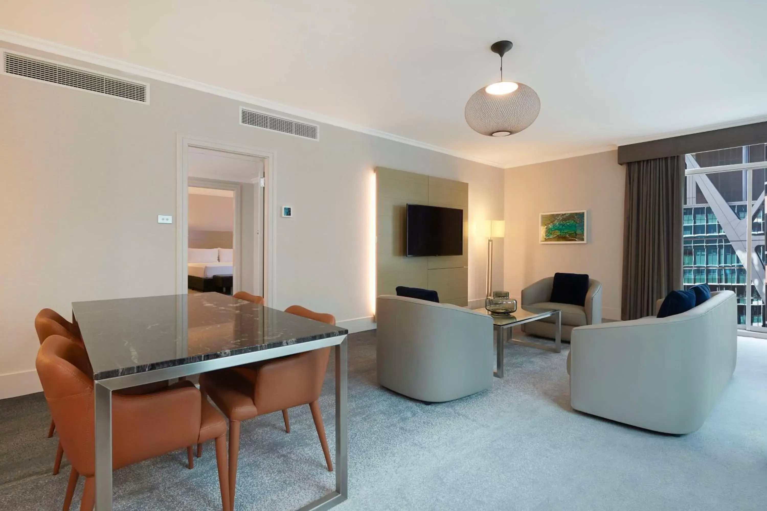 Bedroom, Dining Area in Parmelia Hilton Perth
