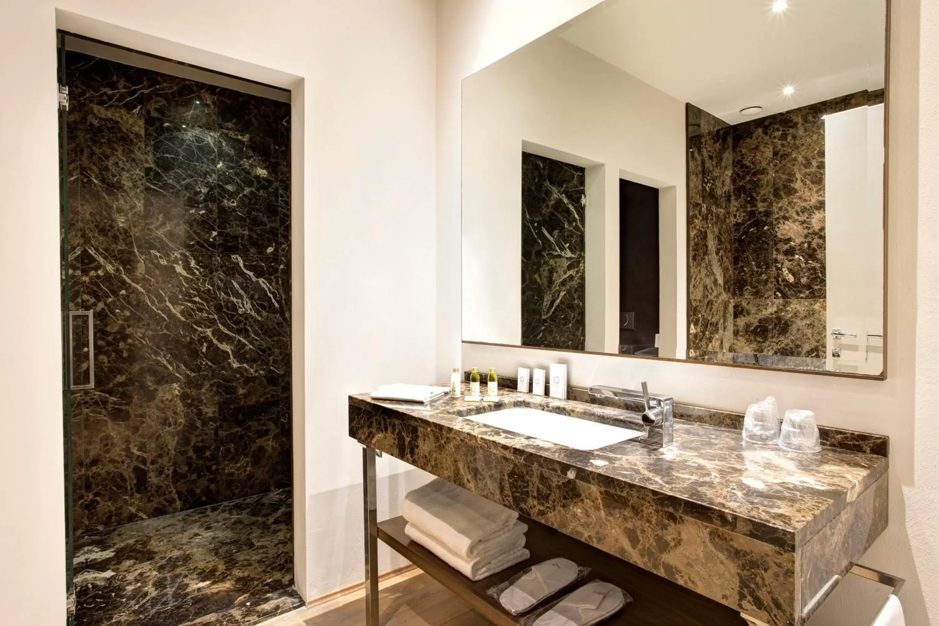Shower, Bathroom in Hotel Orto de' Medici