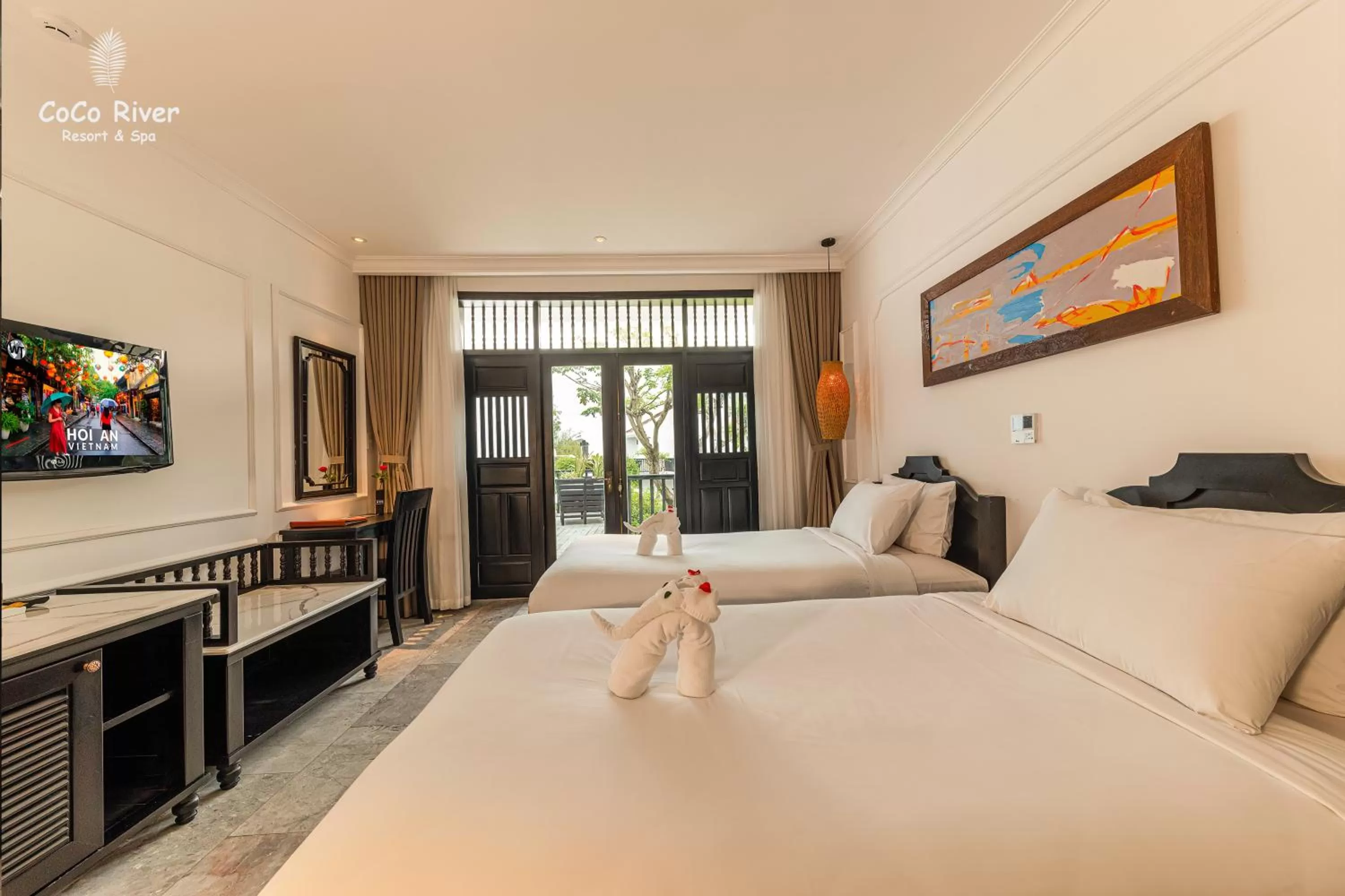 Photo of the whole room, Bed in Hoi An Coco River Resort & Spa