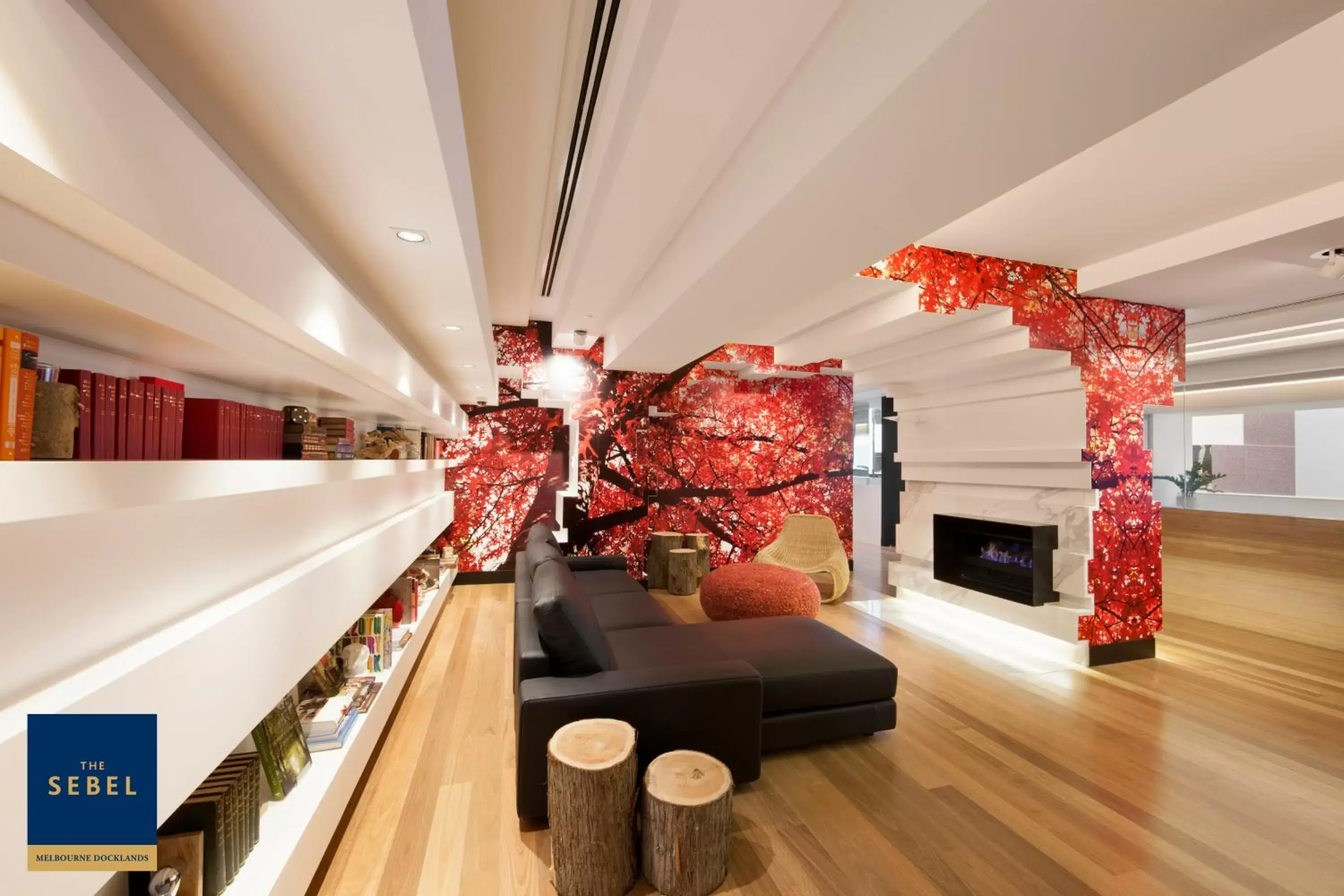 Library, Lobby/Reception in The Sebel Melbourne Docklands Hotel