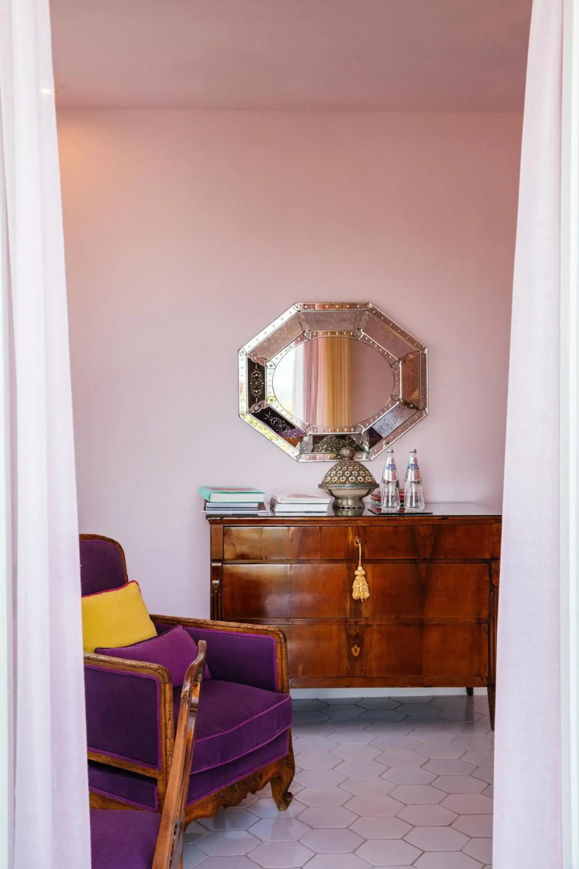 Decorative detail, Seating Area in Boutique Hotel Don Alfonso 1890