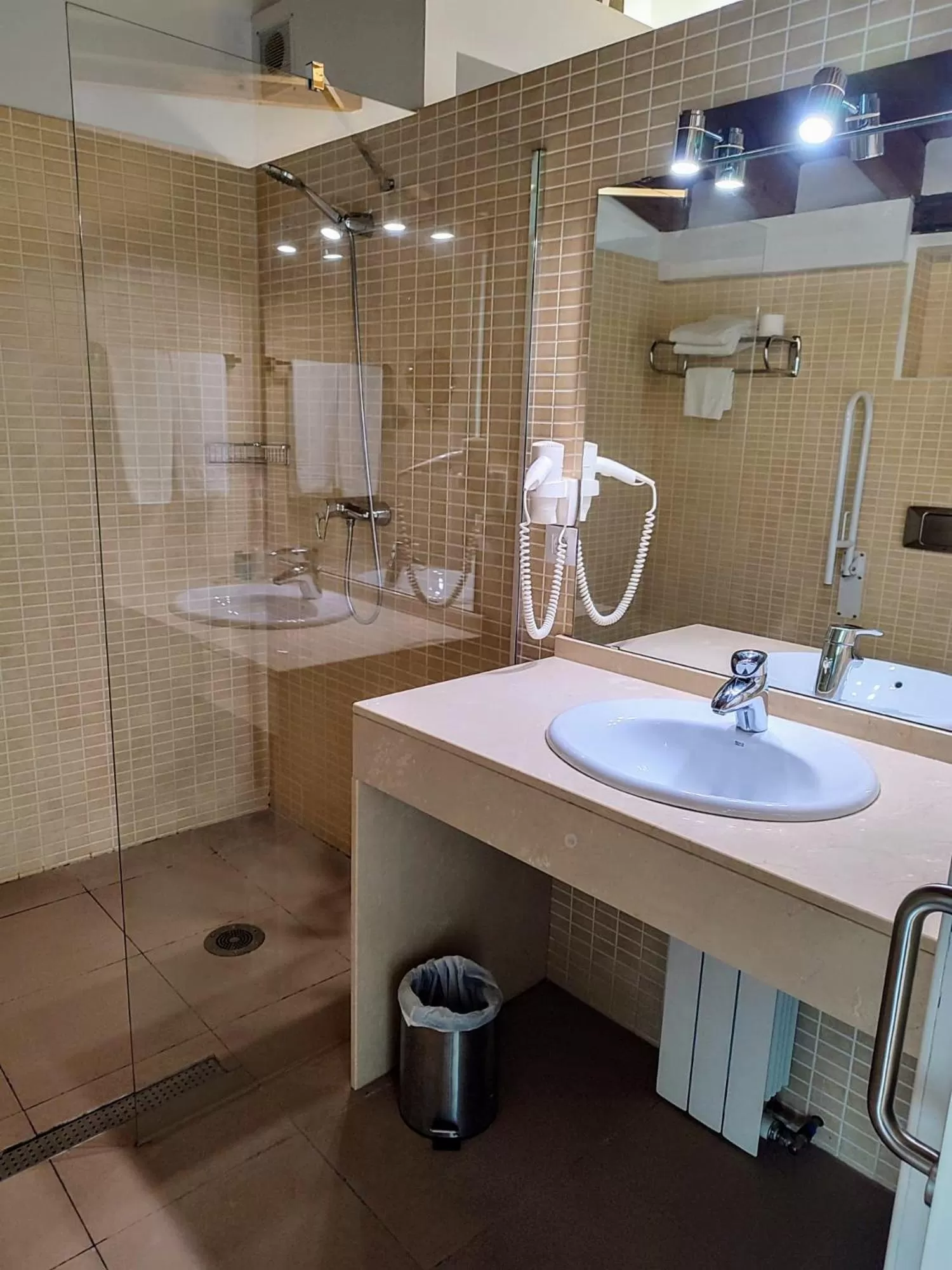 Shower in Hotel Simon