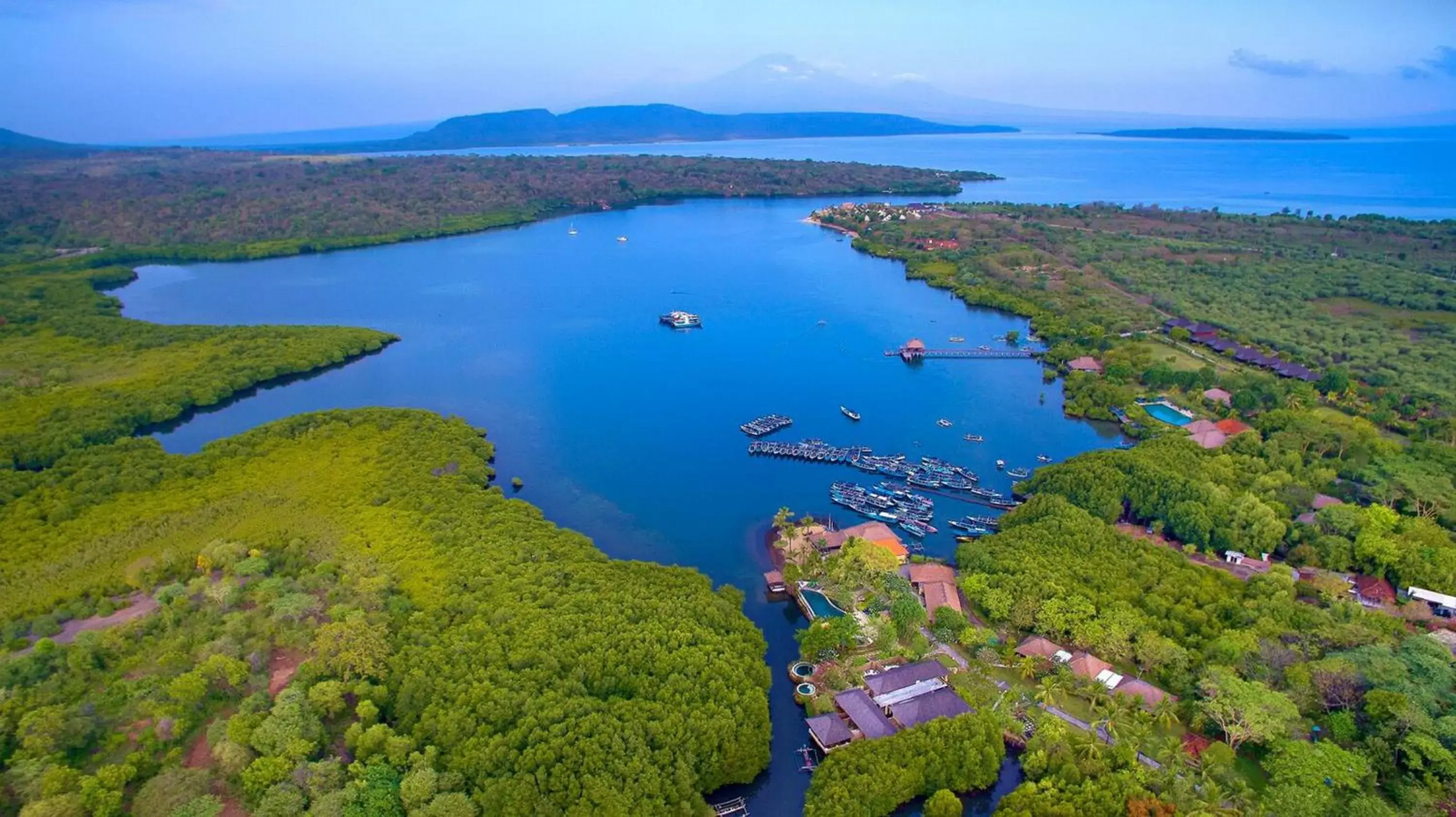 Bird's eye view, Natural Landscape in Mimpi Resort Menjangan