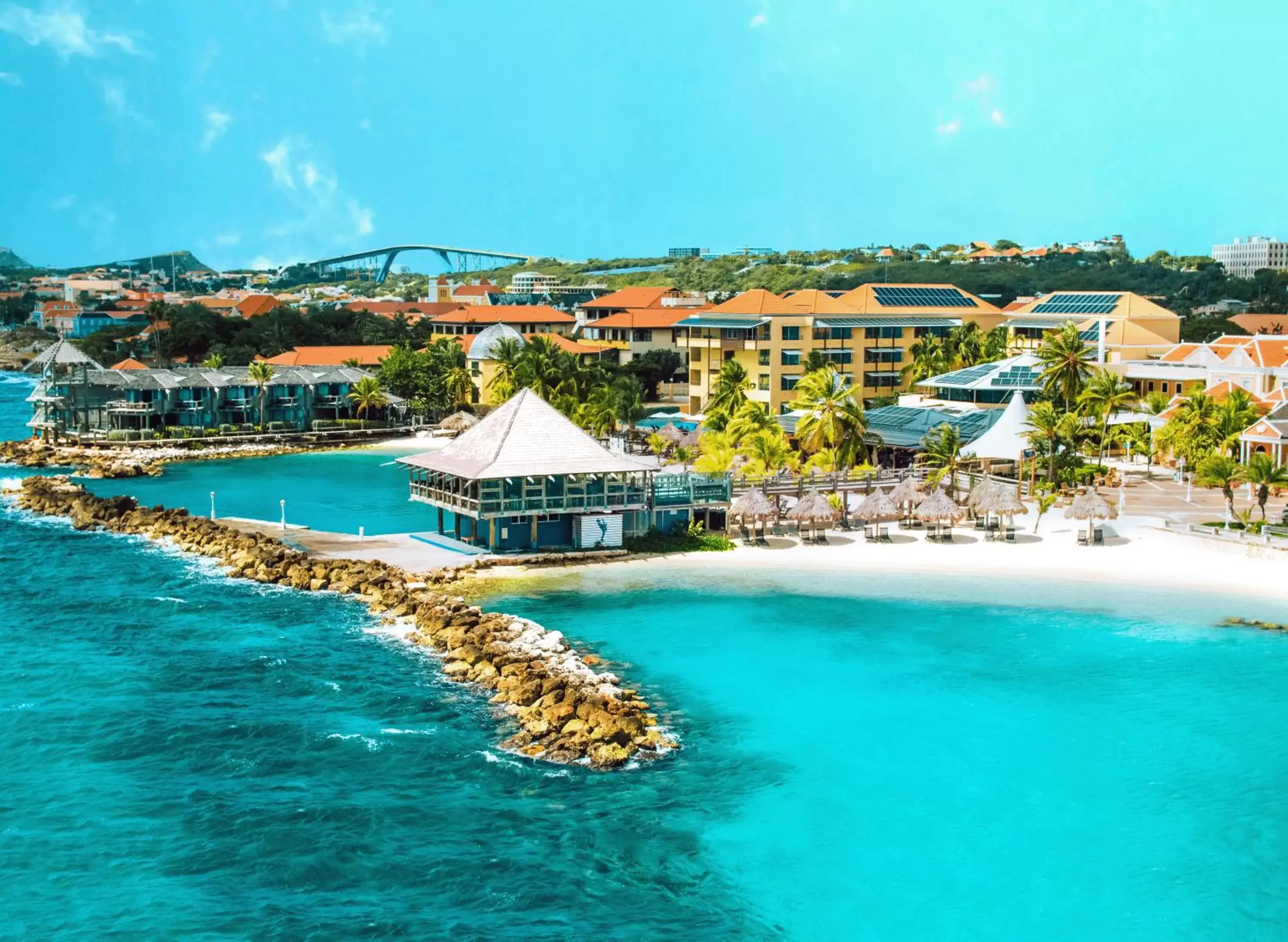 Property building, Bird's-eye View in Curacao Avila Beach Hotel