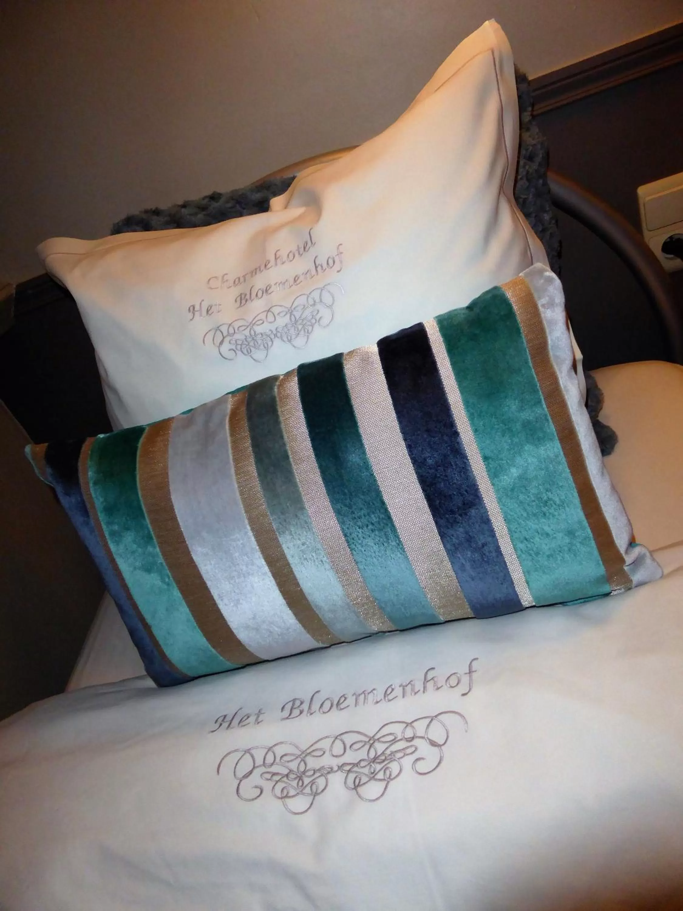 Decorative detail, Bed in Boutique hotel Het Bloemenhof