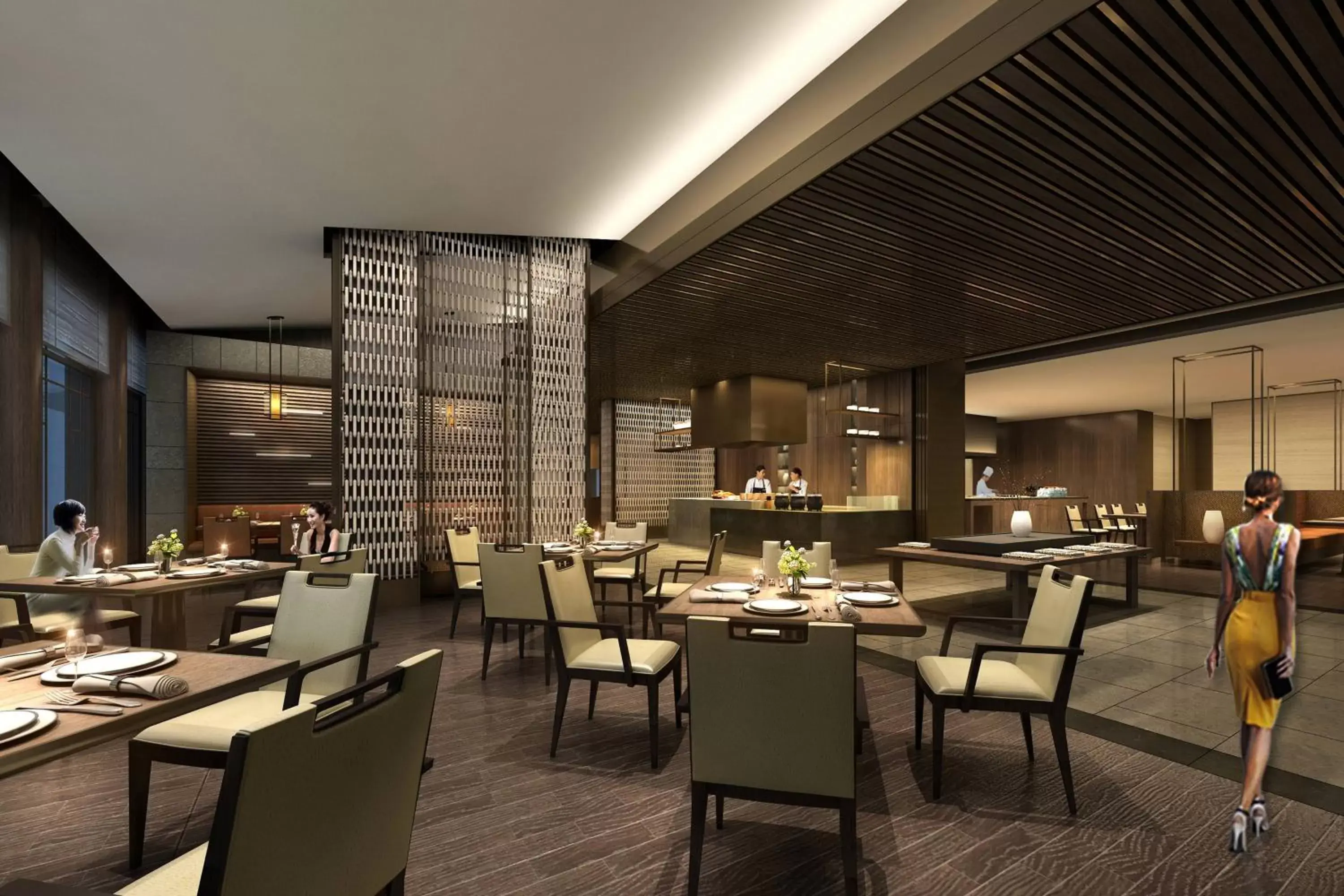 Kitchen or kitchenette, Restaurant/Places to Eat in JW Marriott Hotel Qufu