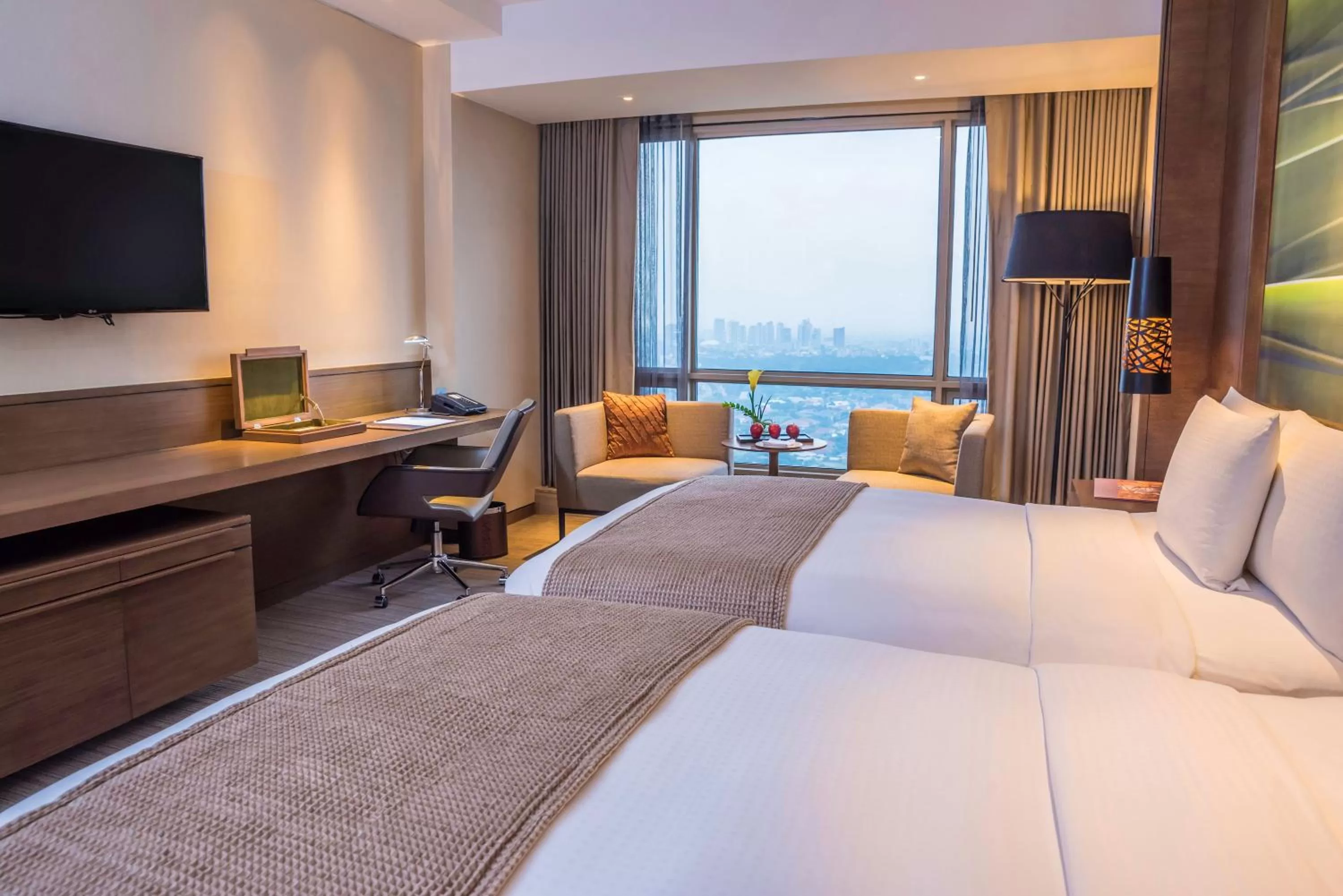 Bed in Marco Polo Ortigas Manila