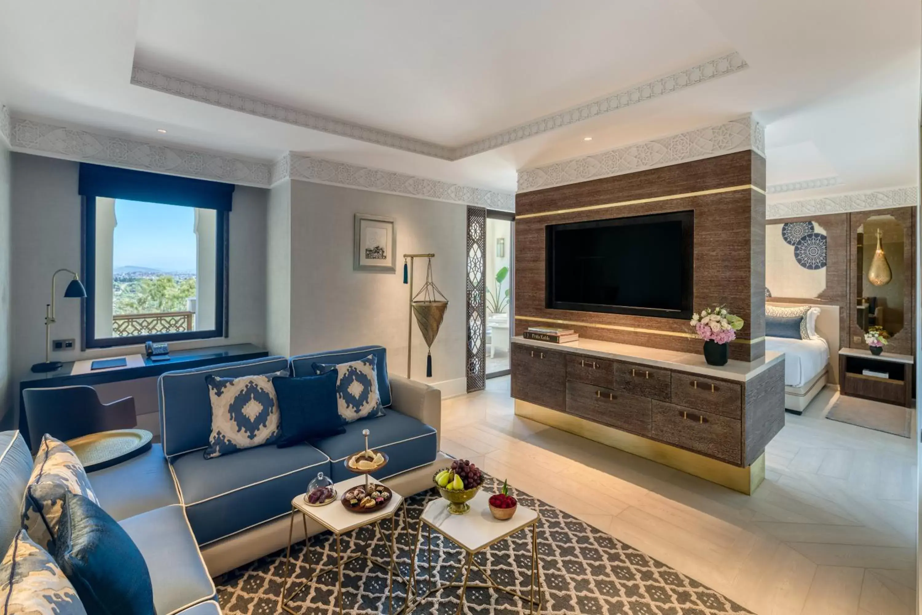 TV and multimedia, Seating Area in Fairmont Tazi Palace Tangier