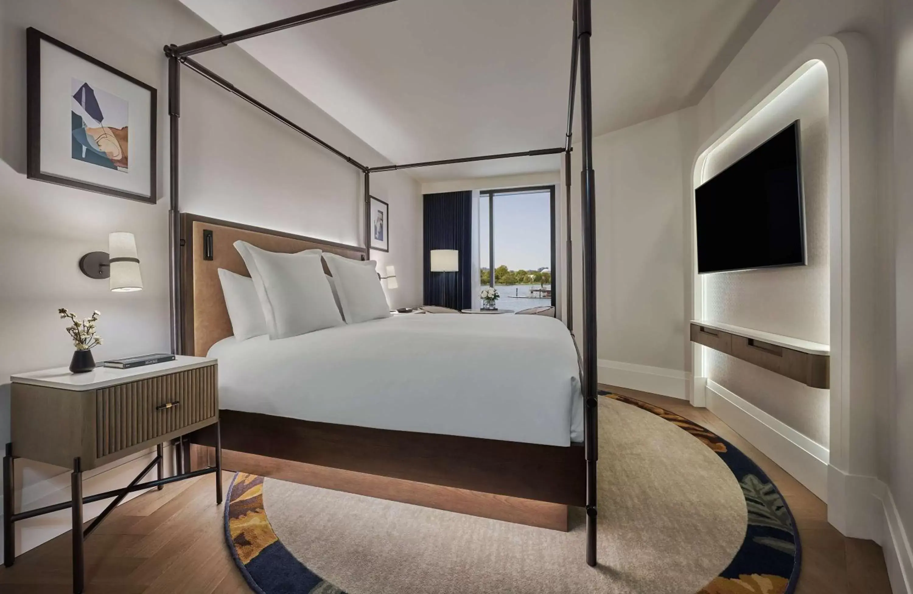 Bedroom, Bed in Pendry Washington DC - The Wharf