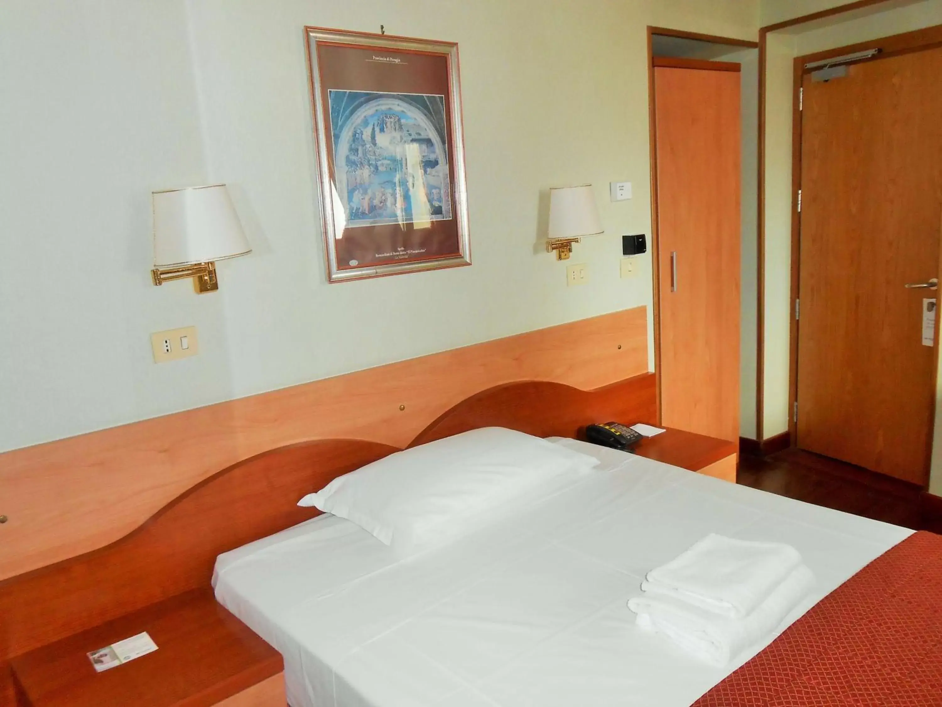 Bedroom, Bed in Hotel Riviera Fiumicino