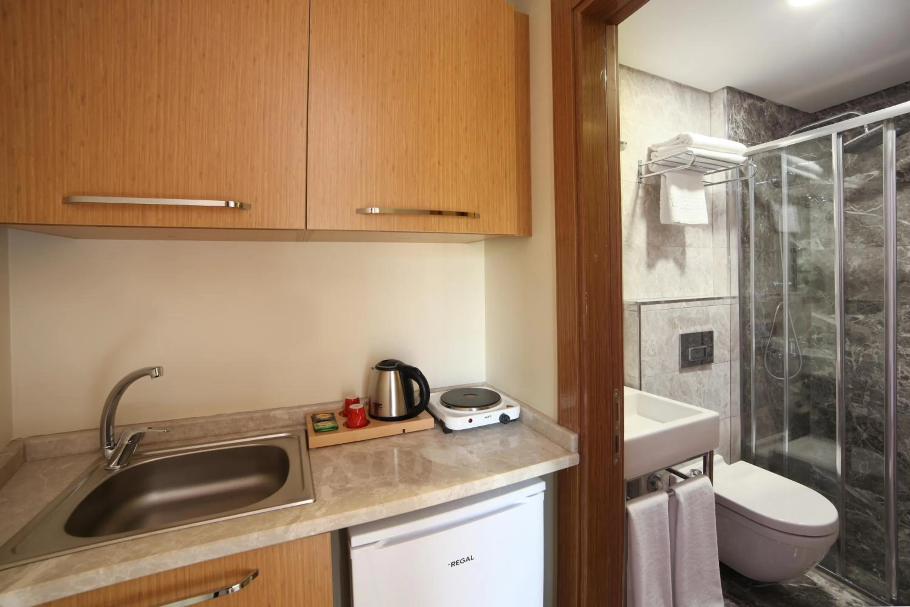 Shower in The Fox Hotel