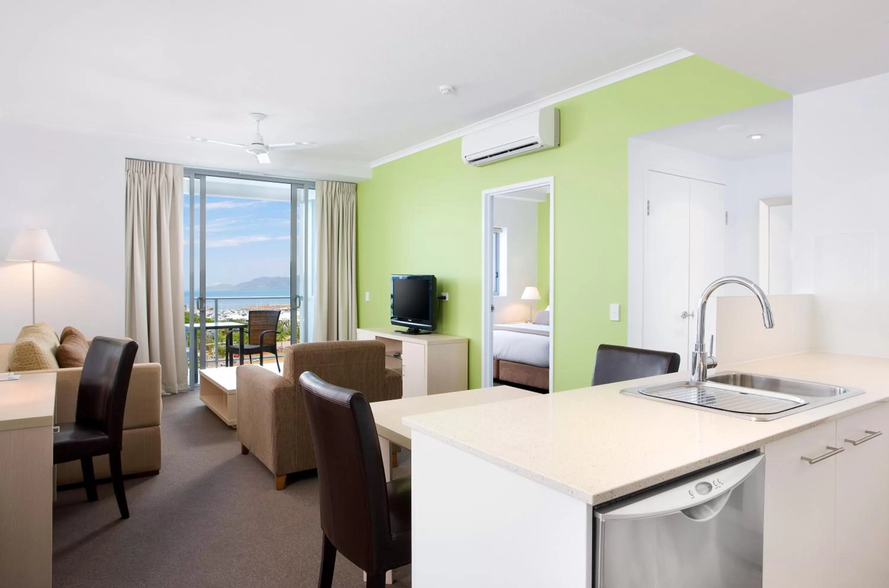 Living room in Oaks Townsville Gateway Suites