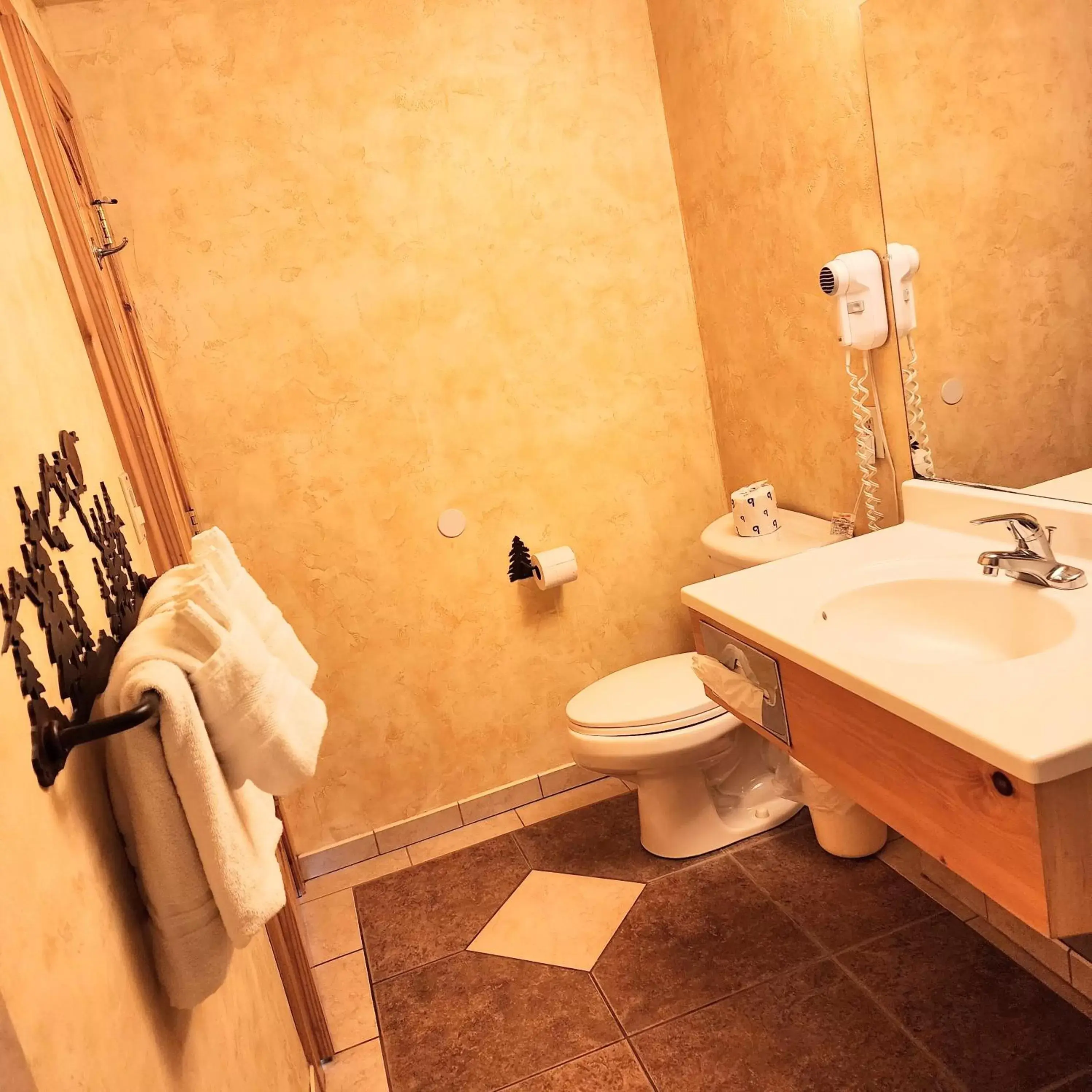 Bathroom in Canyon Motel
