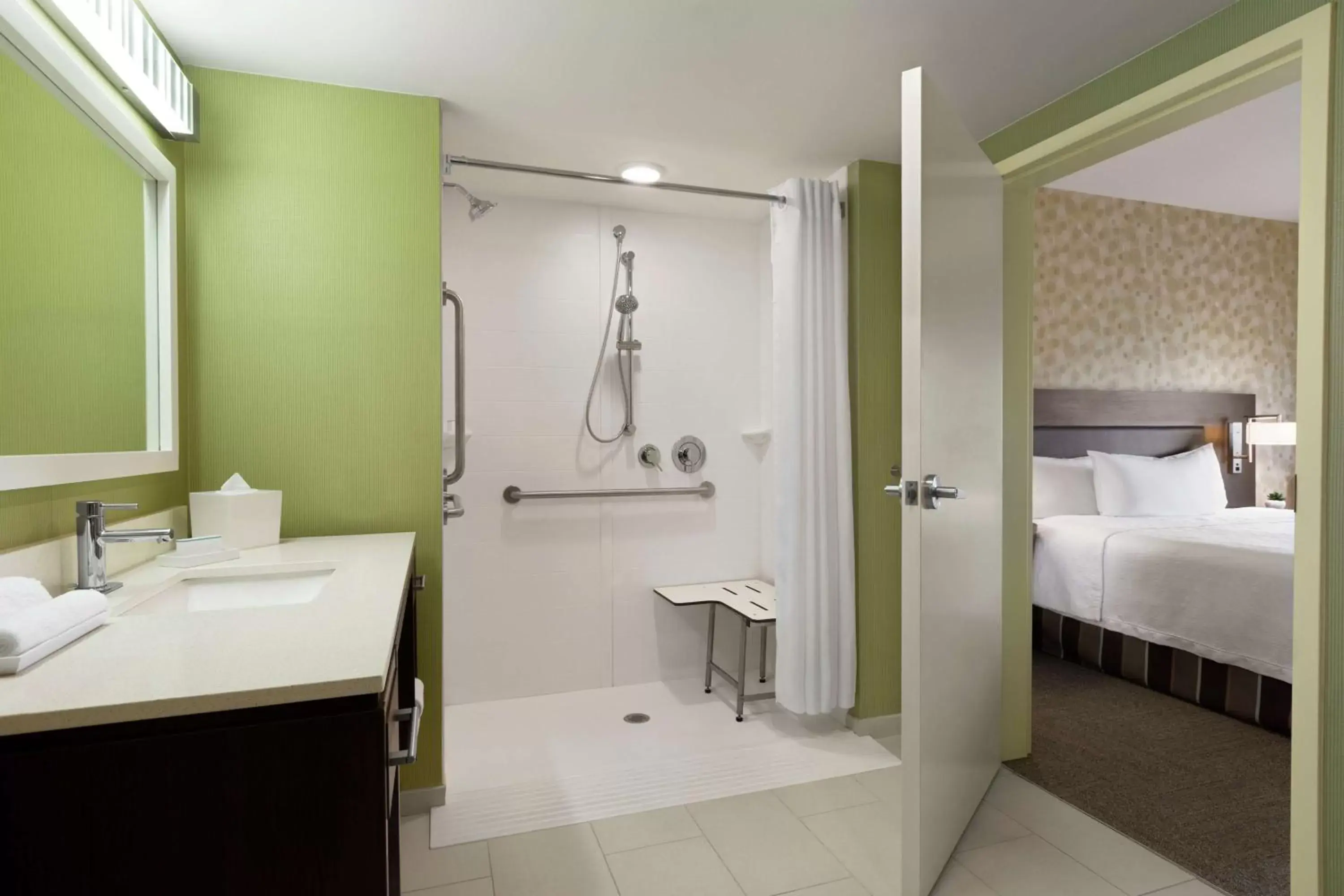 King Suite with Roll-In Shower - Non Smoking in Home2 Suites By Hilton Savannah Airport King Suite with Roll-In Shower - Non Smoking in Home2 Suites By Hilton Savannah Airport