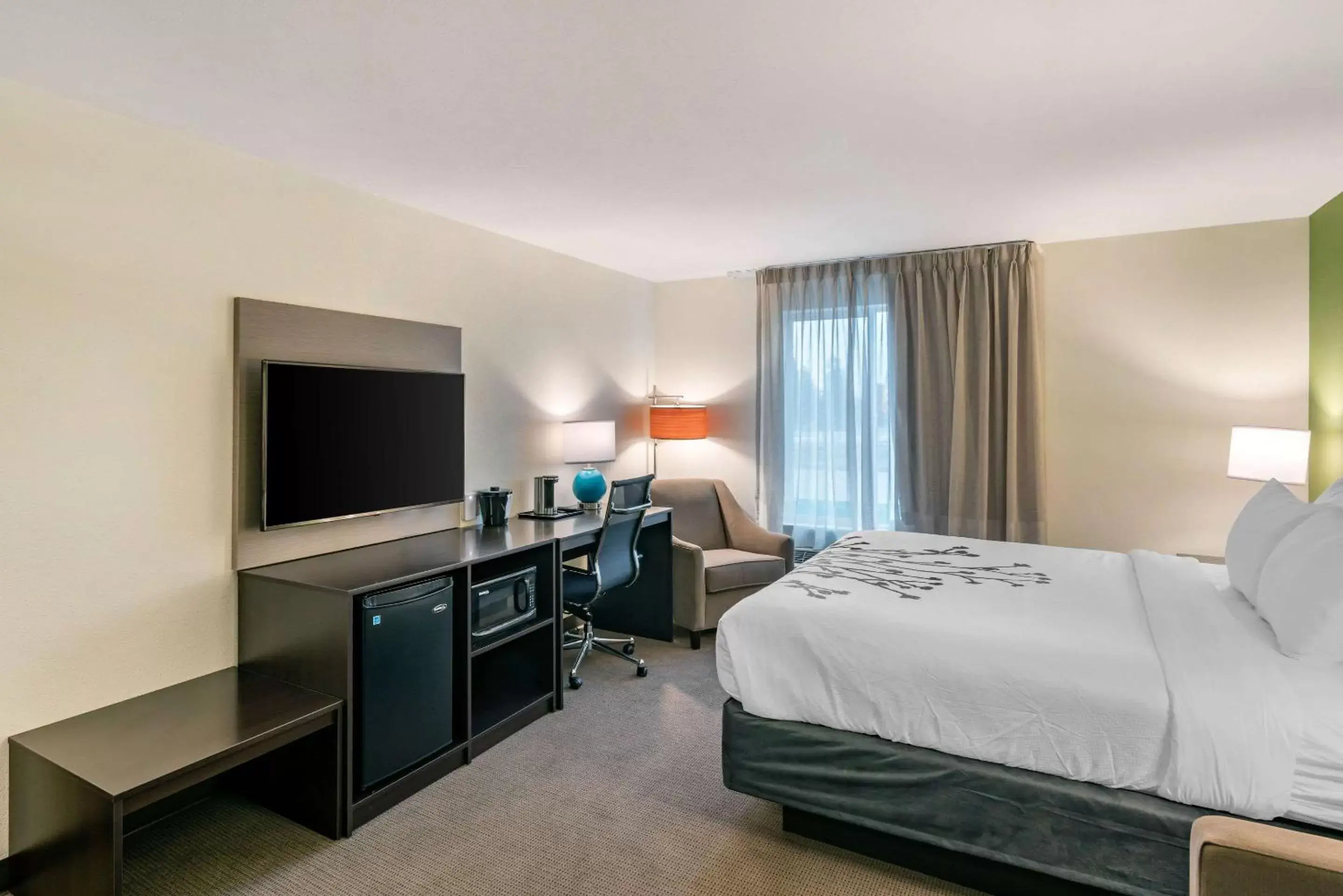 Photo of the whole room, TV/Entertainment Center in Sleep Inn Spokane Airport