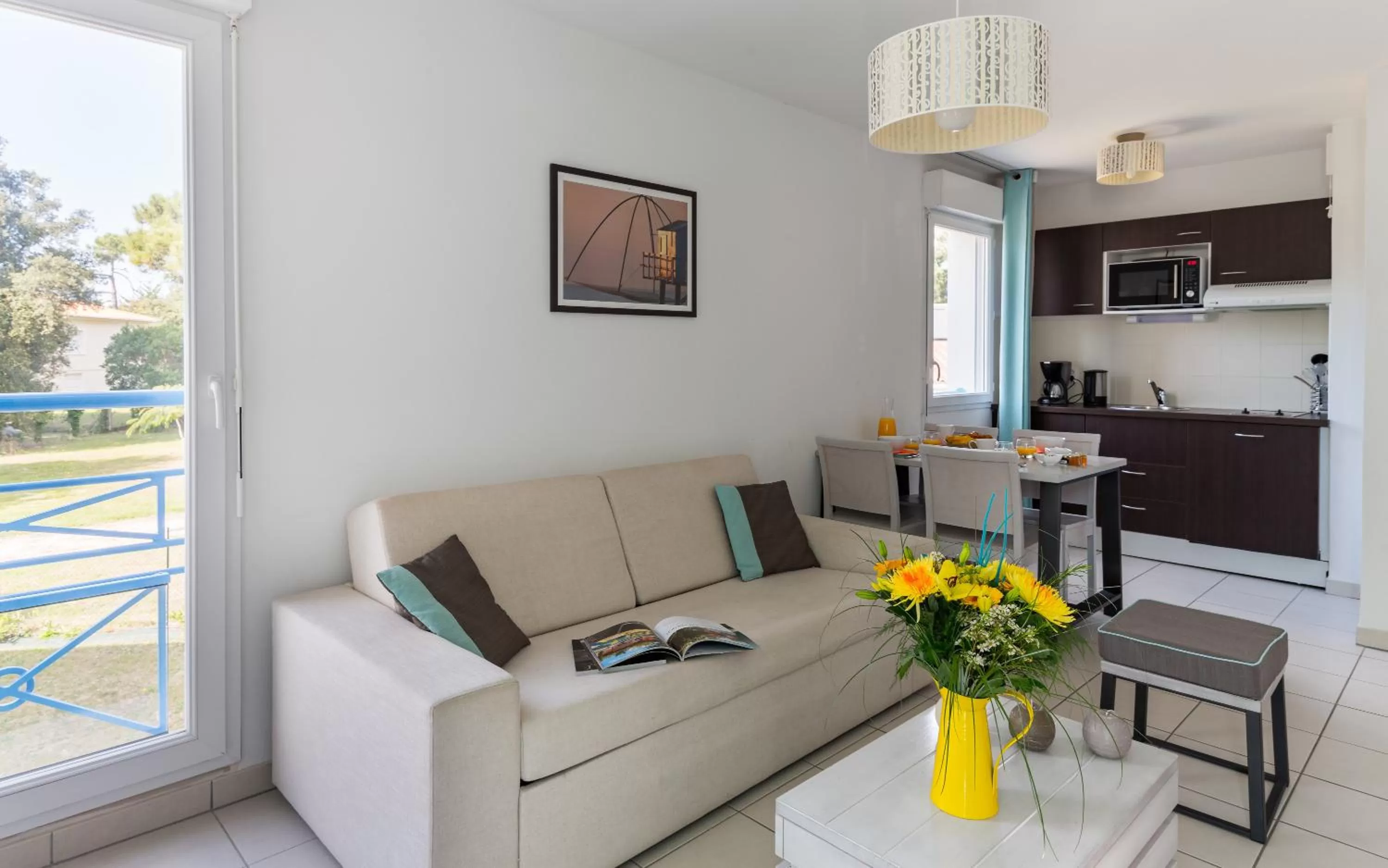 Living room in Lagrange Vacances Les Carrelets