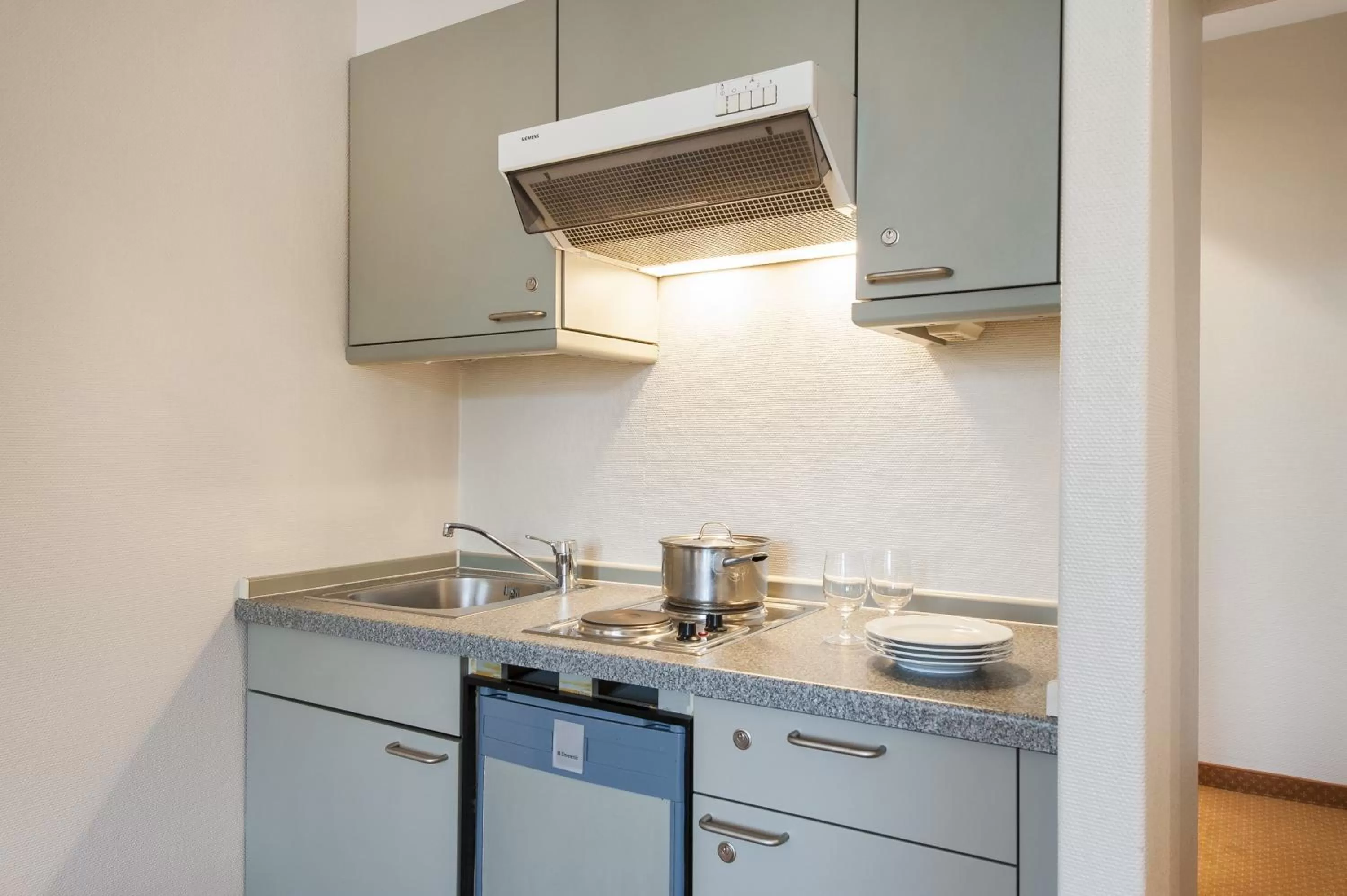 Kitchen or kitchenette in Hotel Birke - Appartments Waldesruh