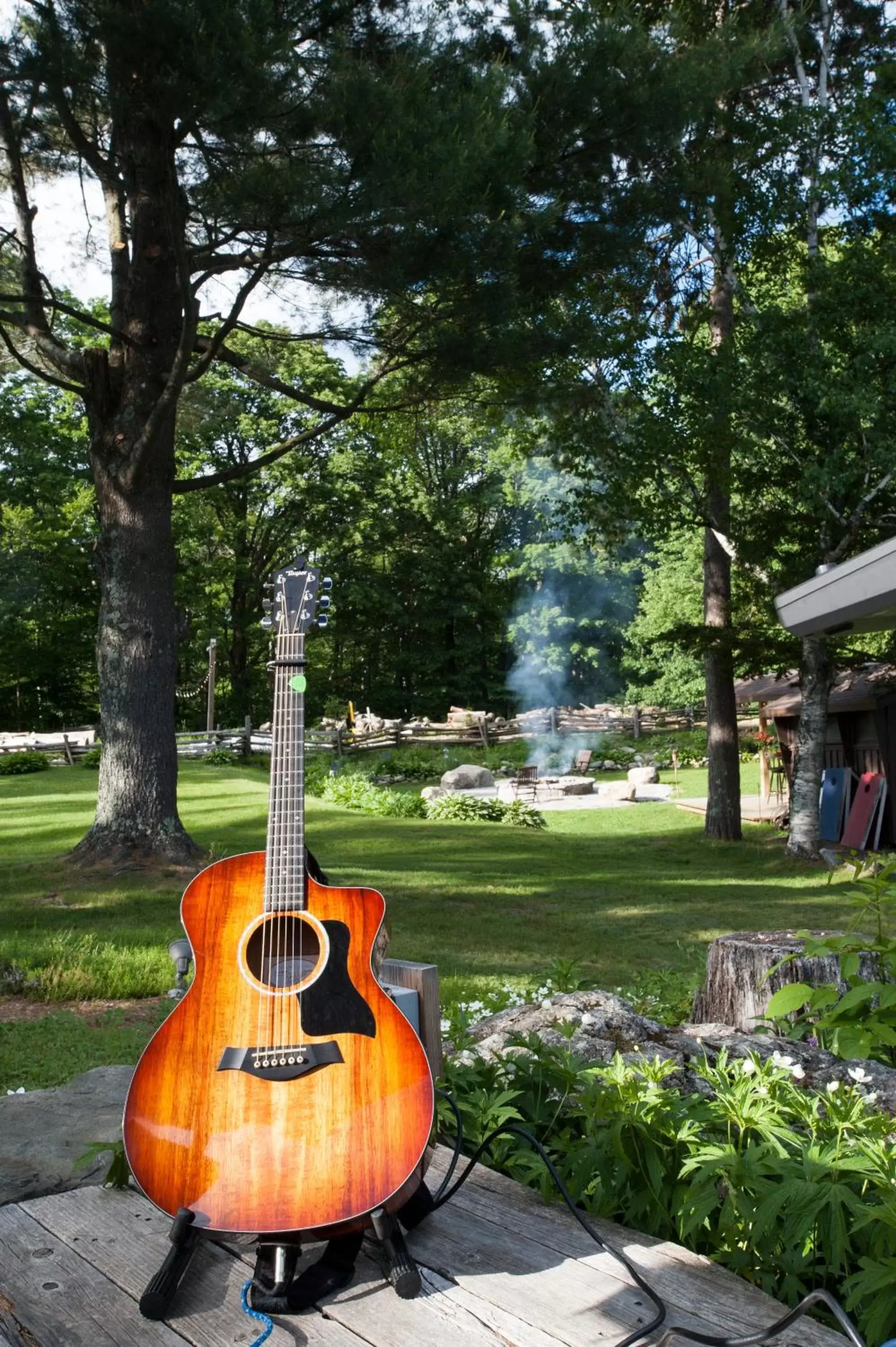 Garden view in Summit Lodge