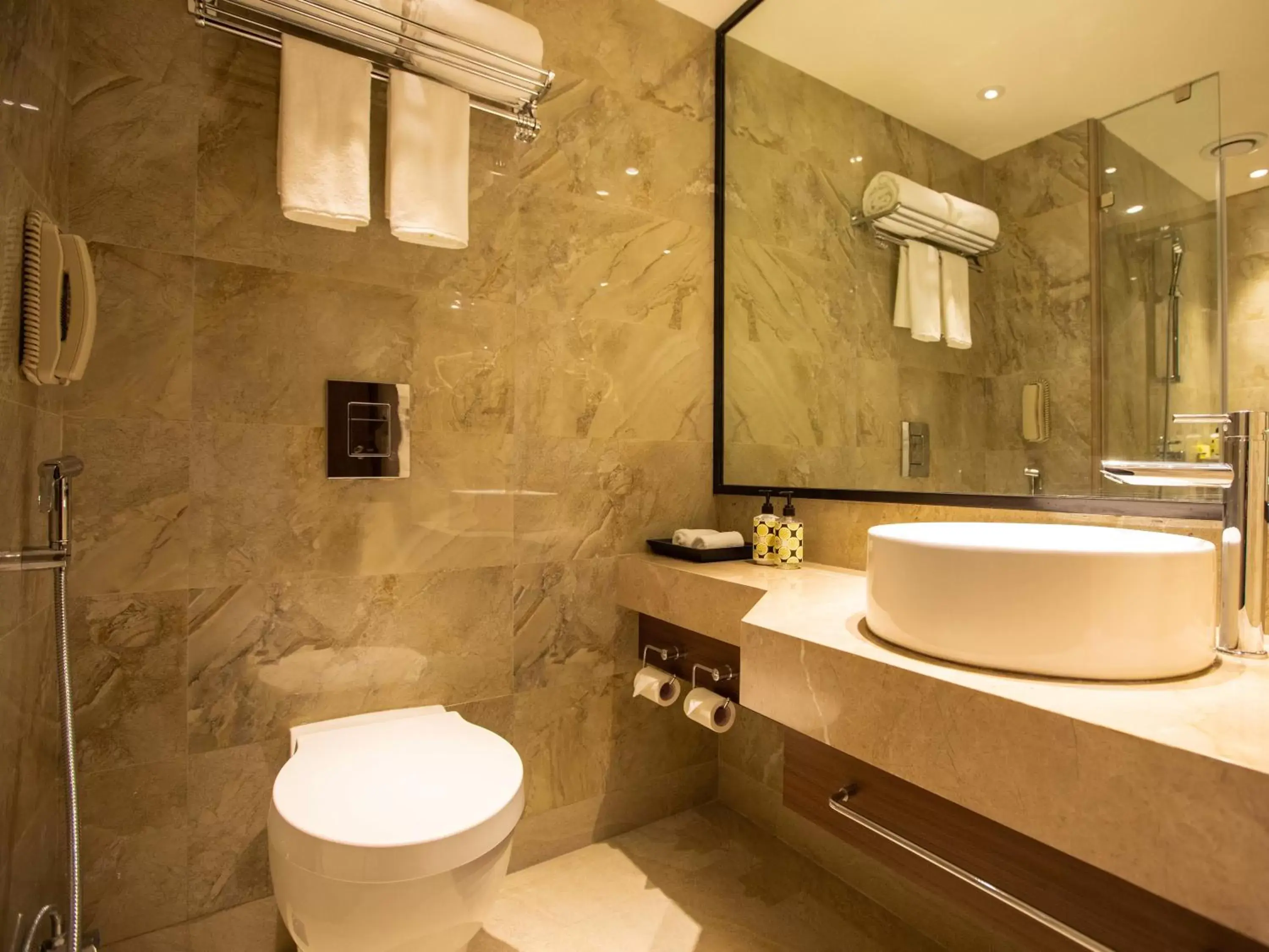 Toilet, Bathroom in Lemon Tree Premier City Center Pune