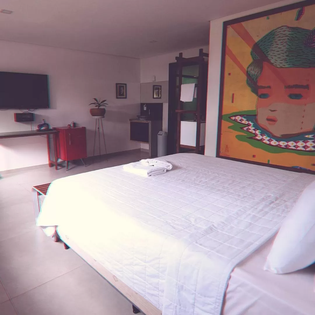 Bed in Xilo Design Hotel